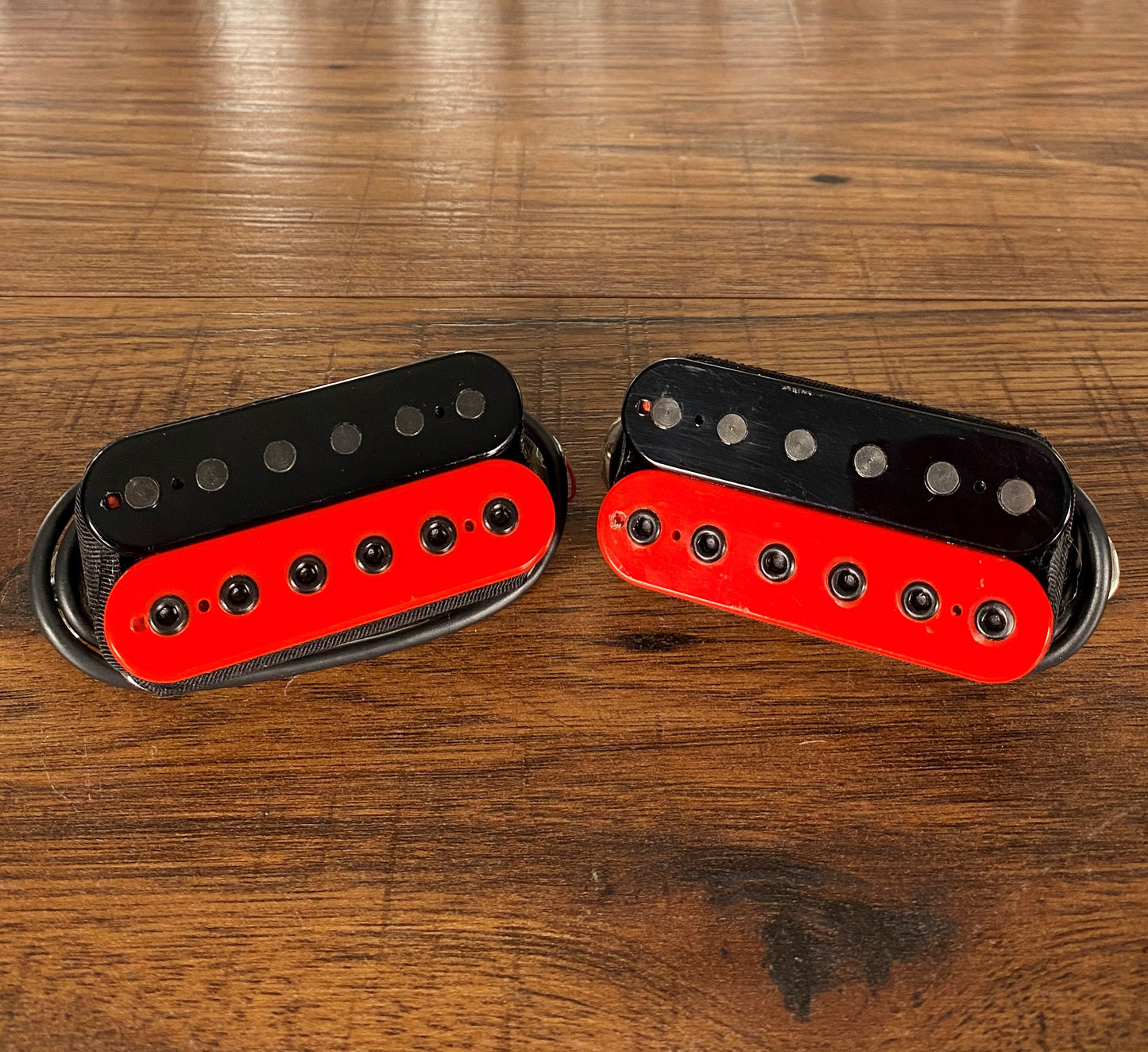 Bare Knuckle Holy Diver Direct Mount F-Spaced Guitar Humbucker Pickup Set Black & Red Used