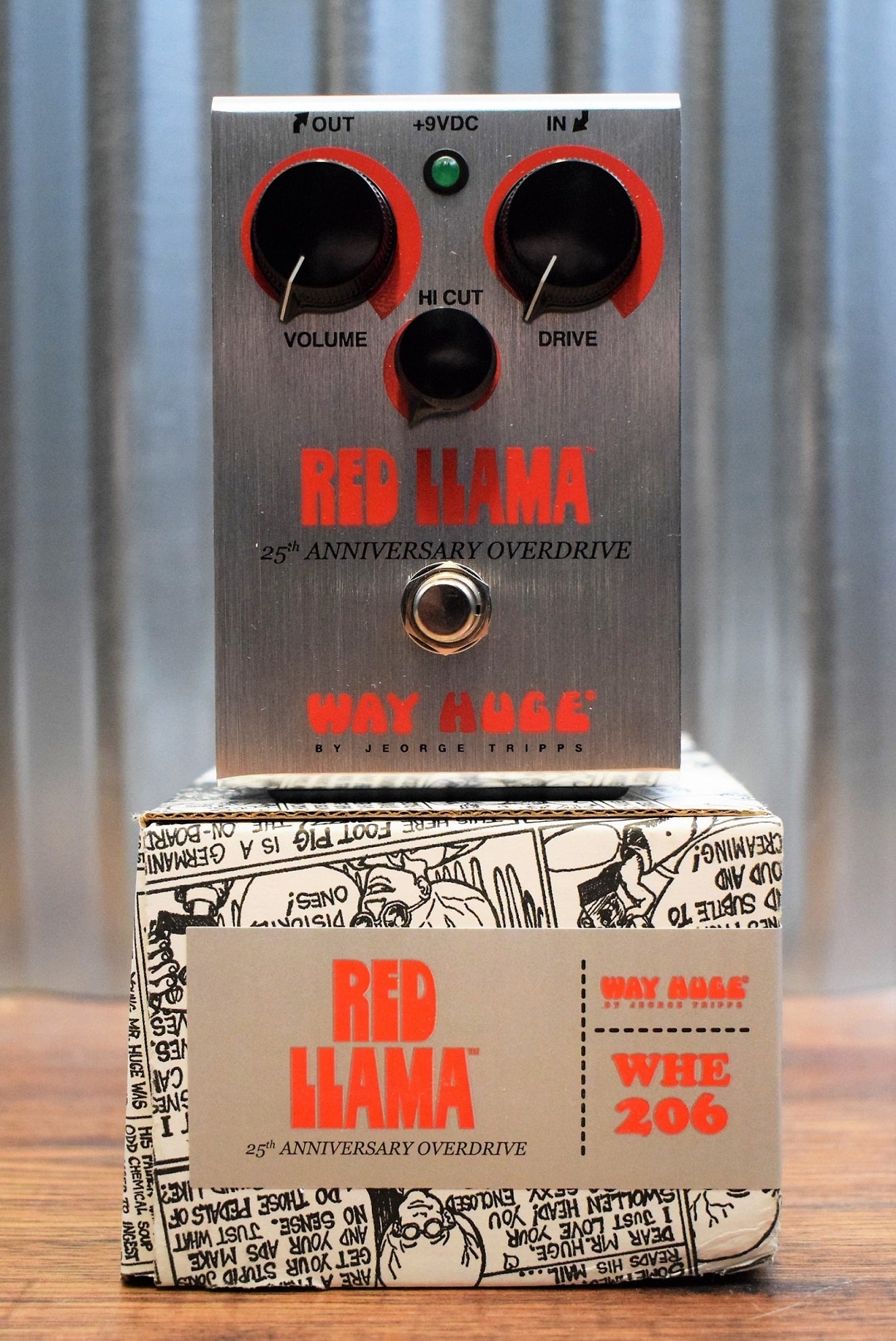 Dunlop Way Huge WHE206 Red Llama 25th Anniversary Overdrive Guitar Effect  Pedal