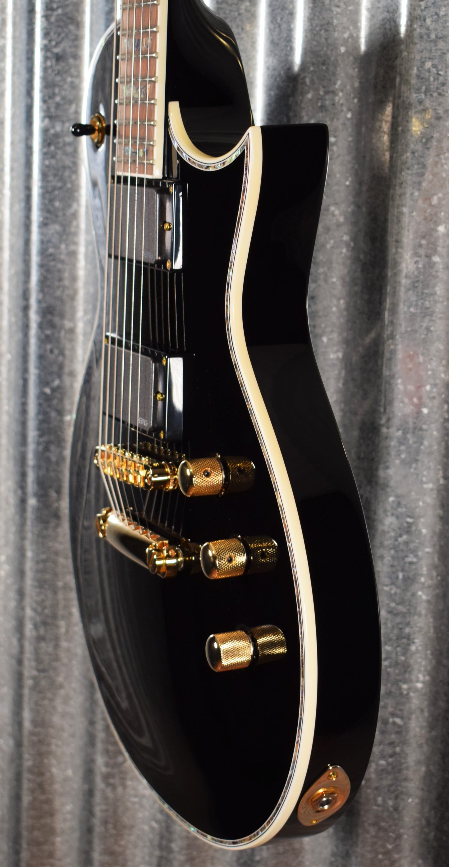 ESP LTD EC-1000 Gloss Black EMG Pickups Guitar LEC1000BLK #2170 Demo
