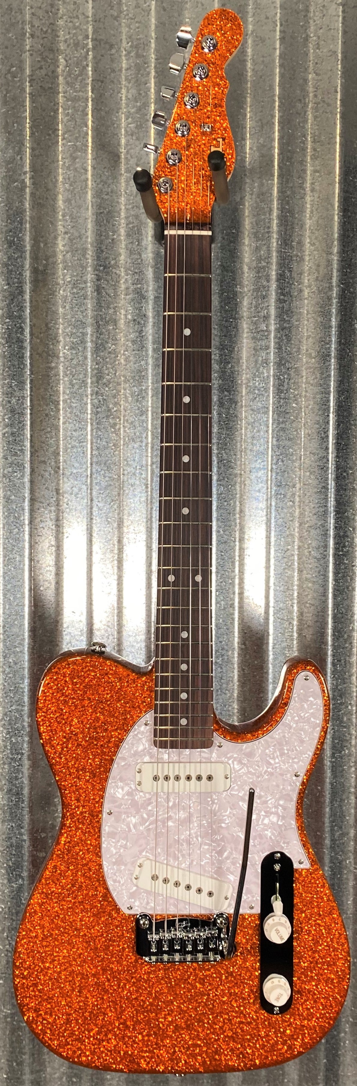 G&L USA ASAT Special Orange Metal Flake Guitar & Case #5205
