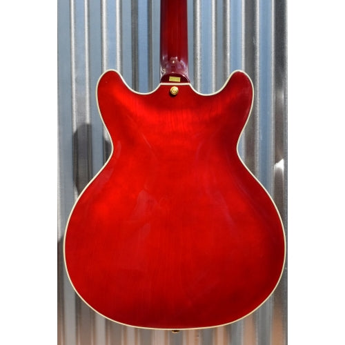 Washburn HB-35 Semi Hollow Guitar Wine Red & Hardshell Case HB35WRK #1010