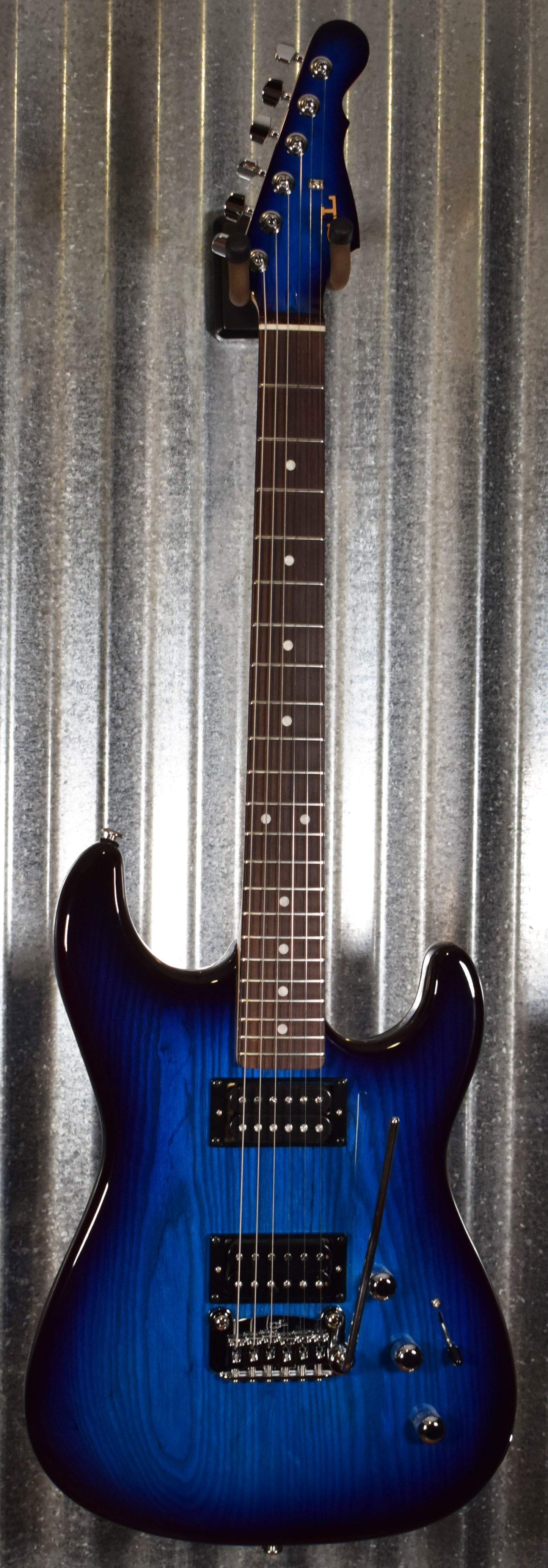 G&L USA Legacy HH RMC Blueburst Rosewood Satin Neck Guitar & Case #5362