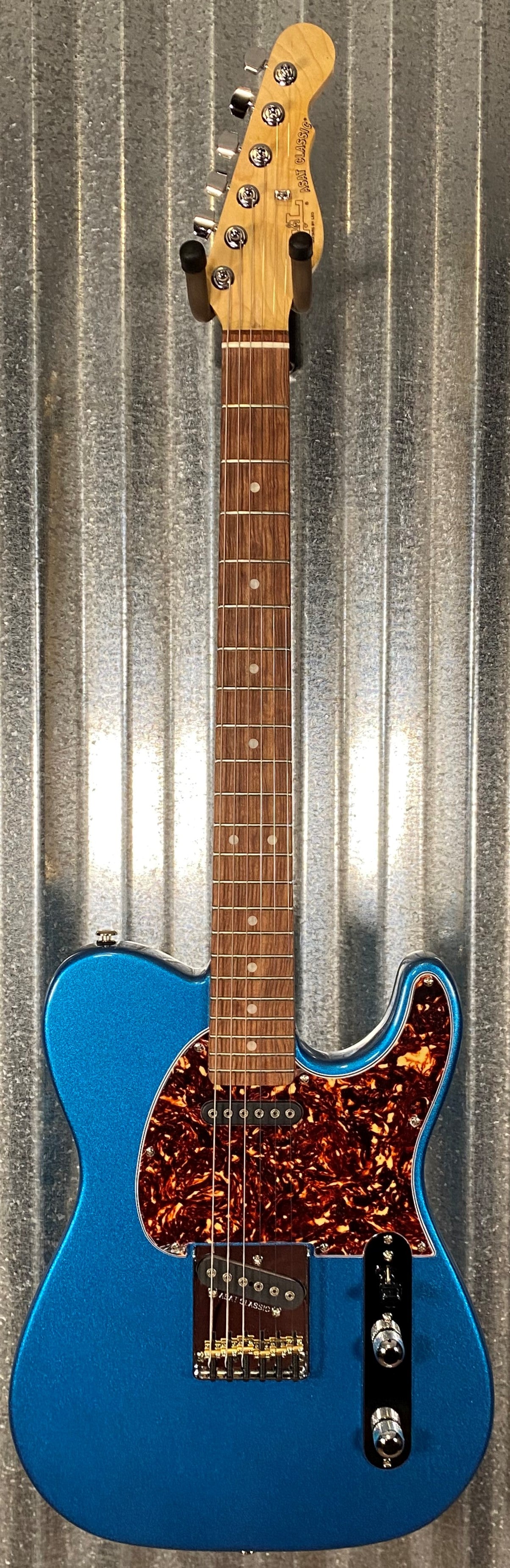 G&L USA Fullerton Deluxe ASAT Classic Lake Placid Blue Guitar & Bag #0092