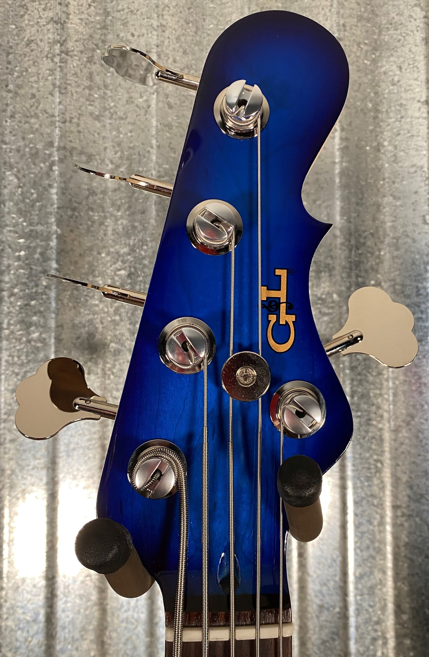 G&L USA JB-5 Blueburst 5 String Jazz Bass Rosewood Satin Neck & Case #2246
