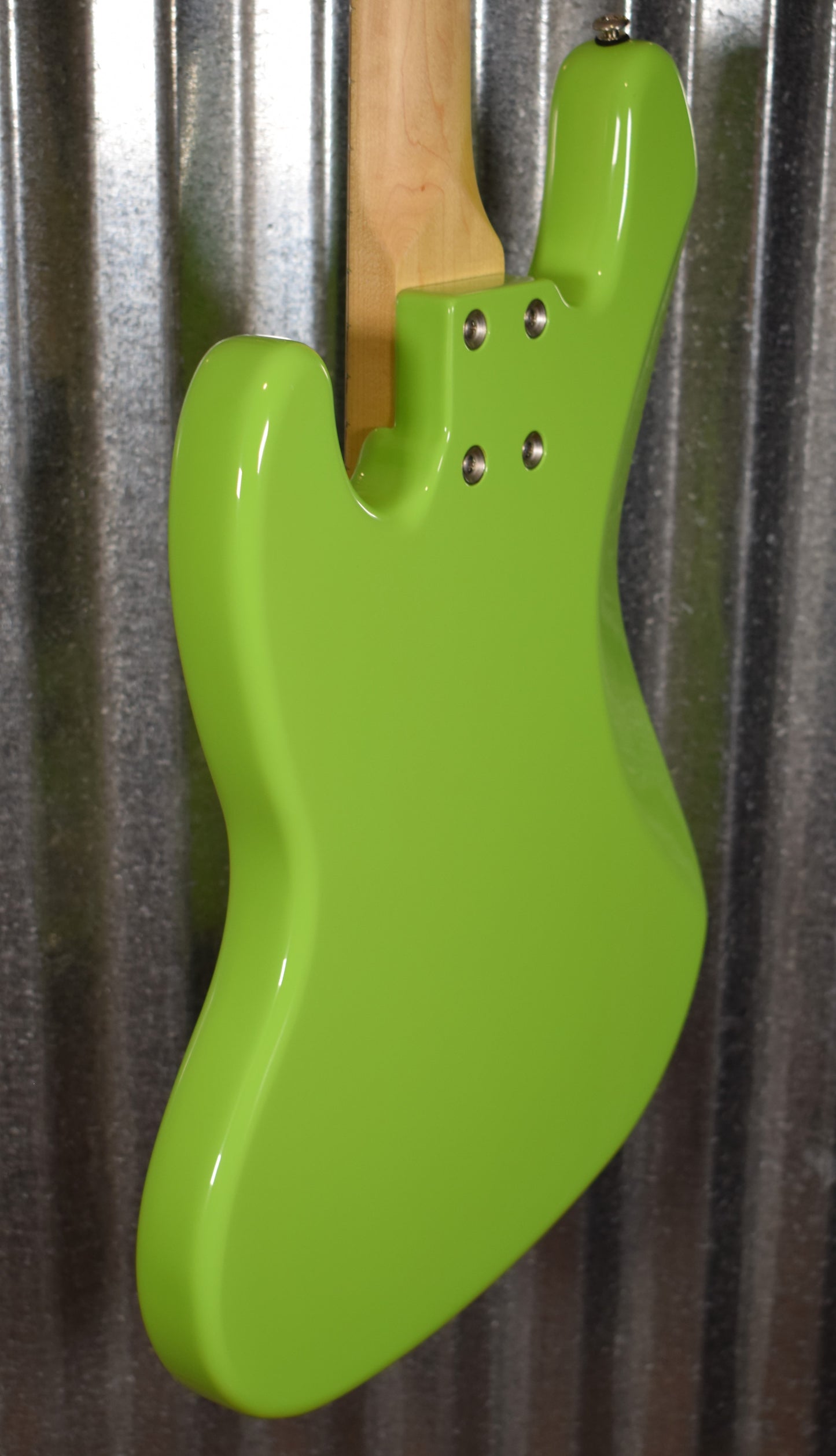 G&L USA JB-5 Sublime Green 5 String Jazz Bass Maple Satin Neck & Case #6250