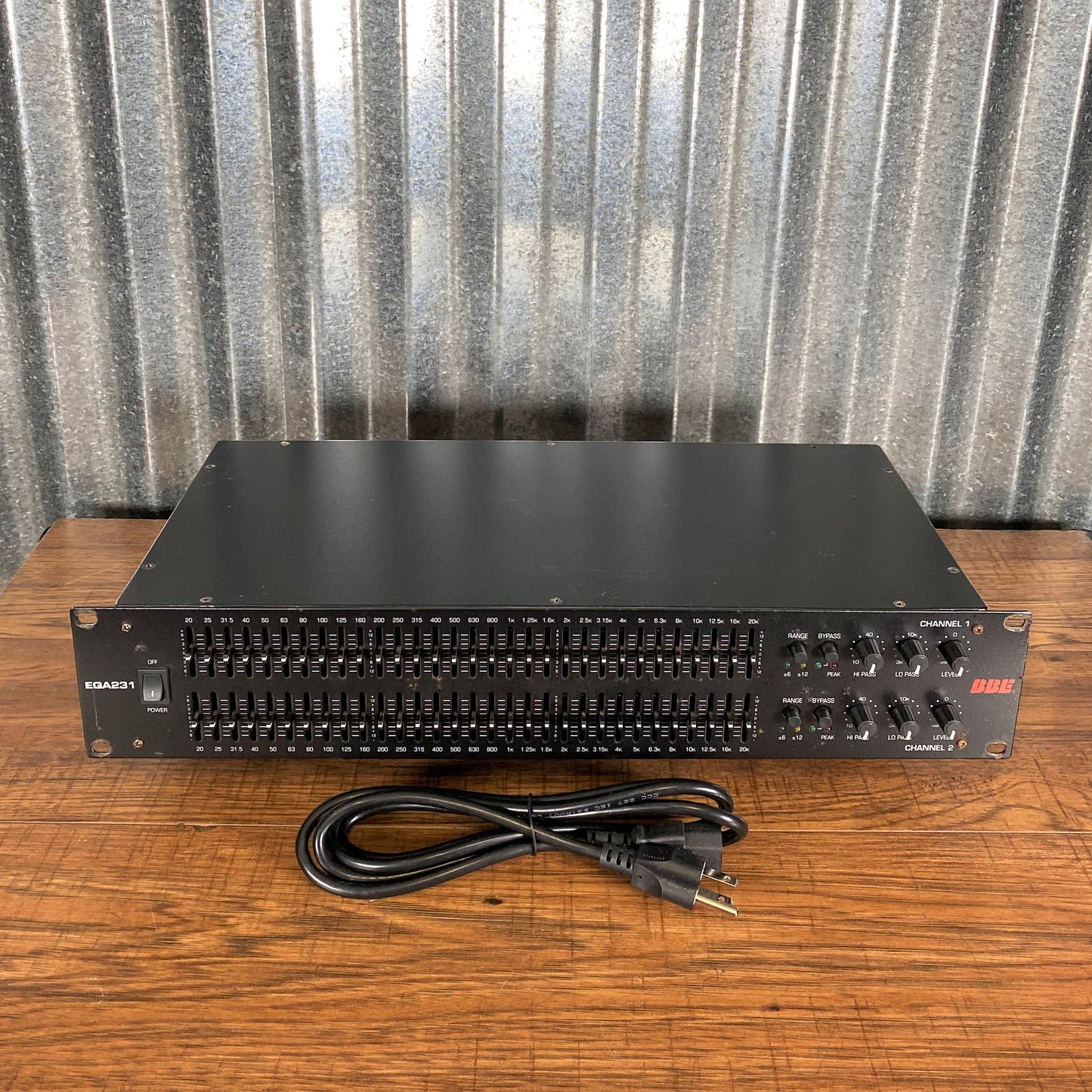 BBE Sound EQA-231 Dual 31 Band EQ Hi Low Pass Equalizer Used