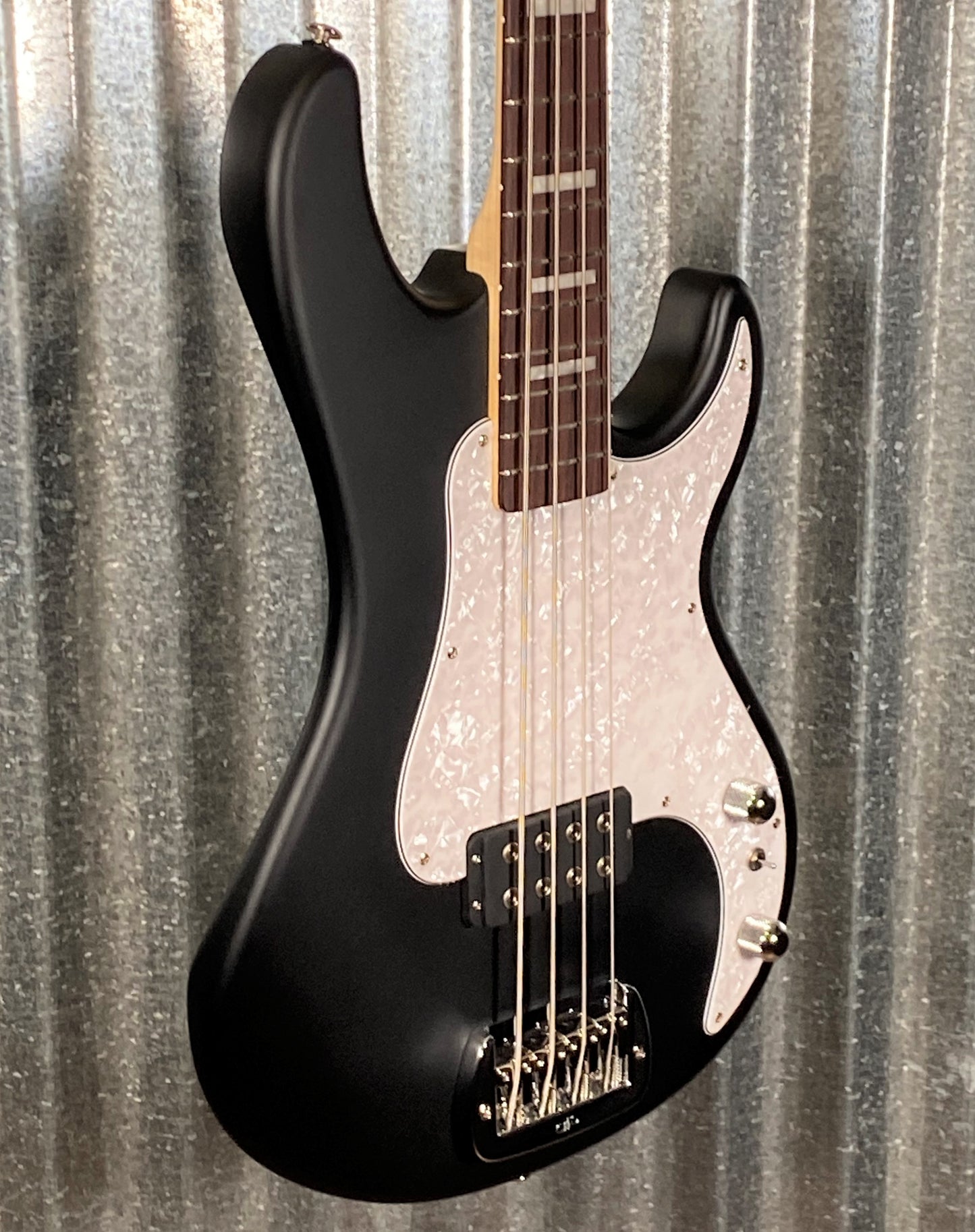 G&L USA Kiloton Jet Black Frost 4 String Bass & Bag #5180 Used