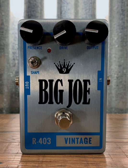 Big Joe Stomp Box Analog Vintage R-403 Raw Series Overdrive Guitar Effects Pedal