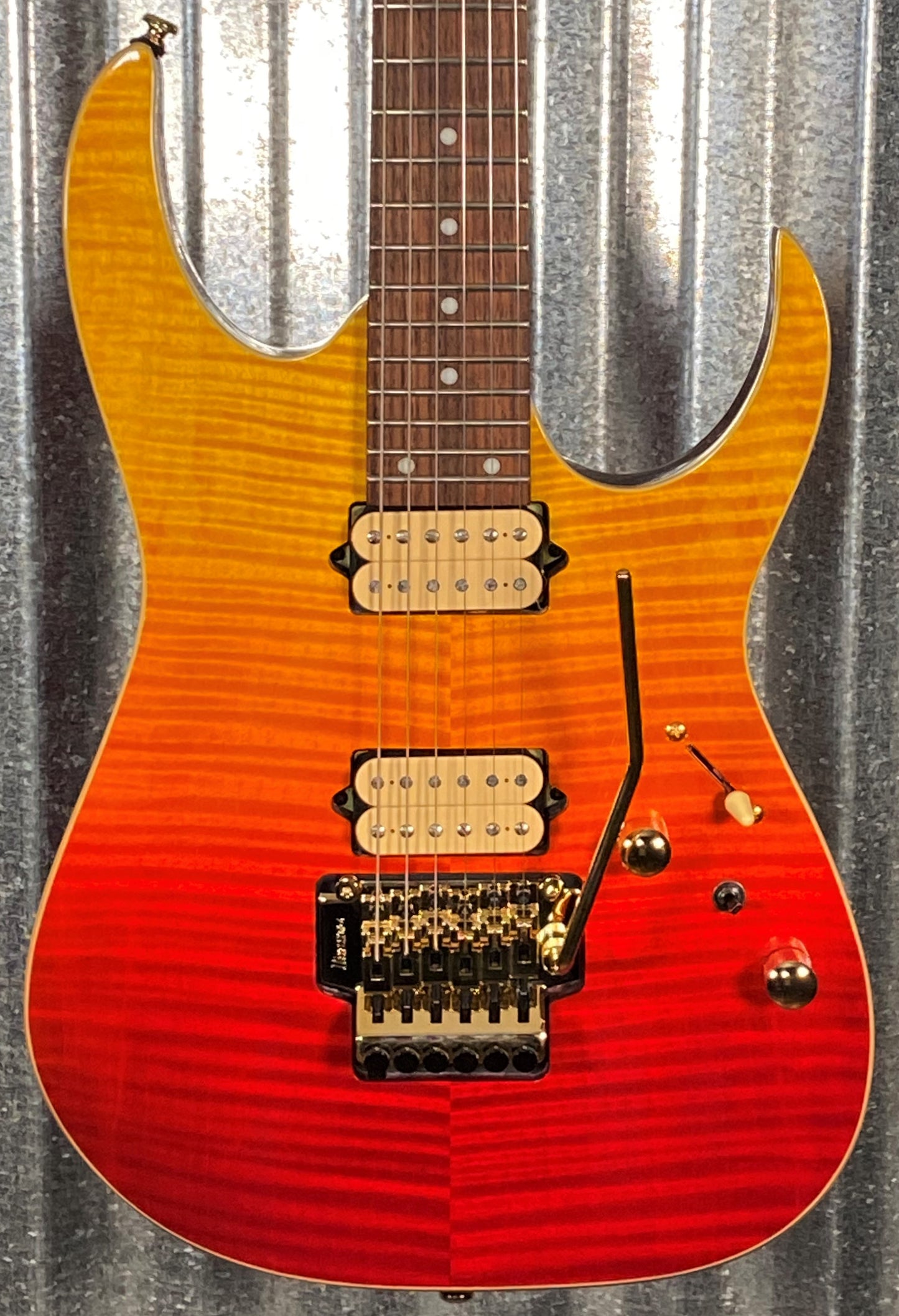 Ibanez RG420HPFM Flame Maple Roasted Neck DiMarzio Guitar & Bag #4900 Used