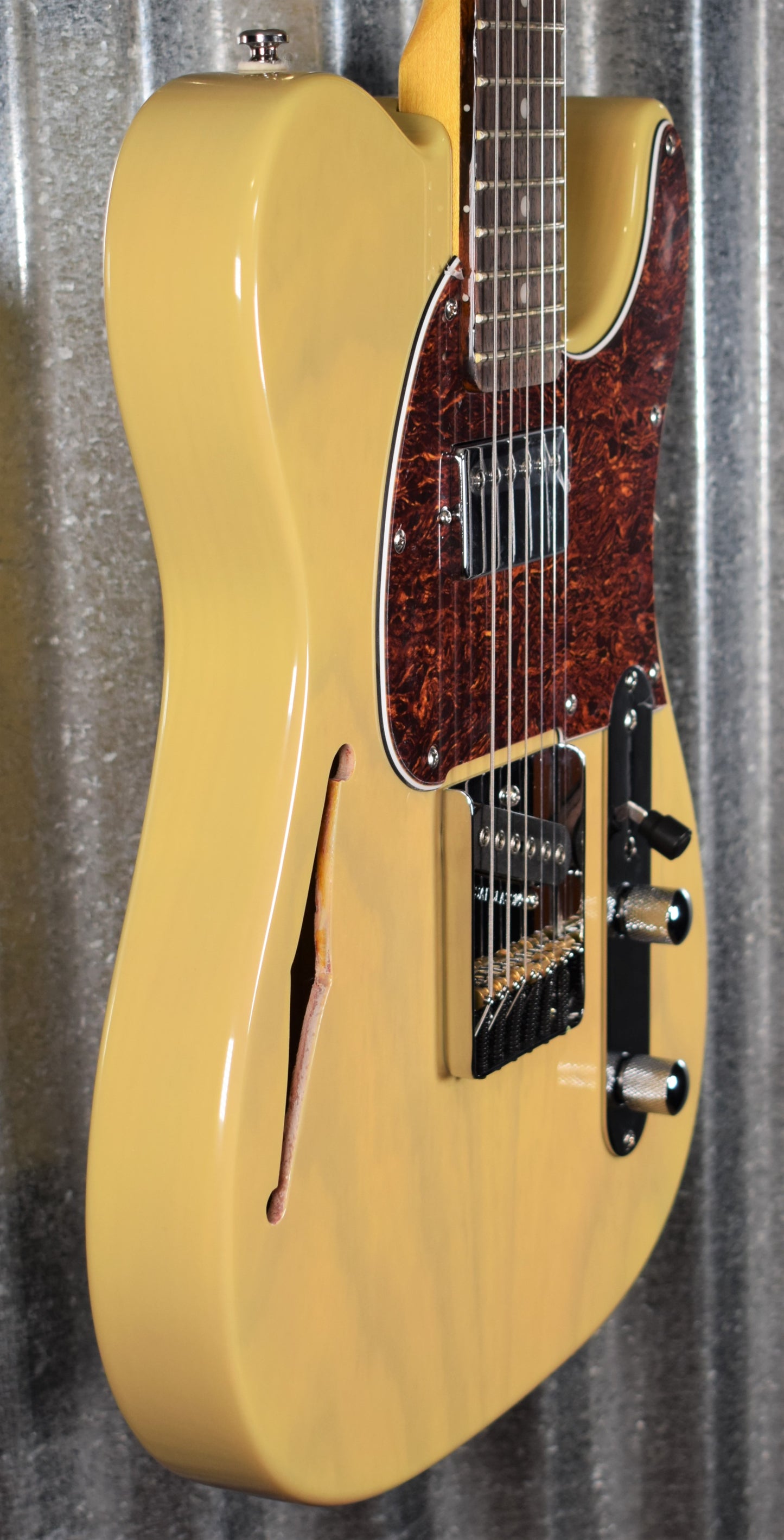 G&L Tribute ASAT Classic Bluesboy Blonde Guitar #4419 Demo