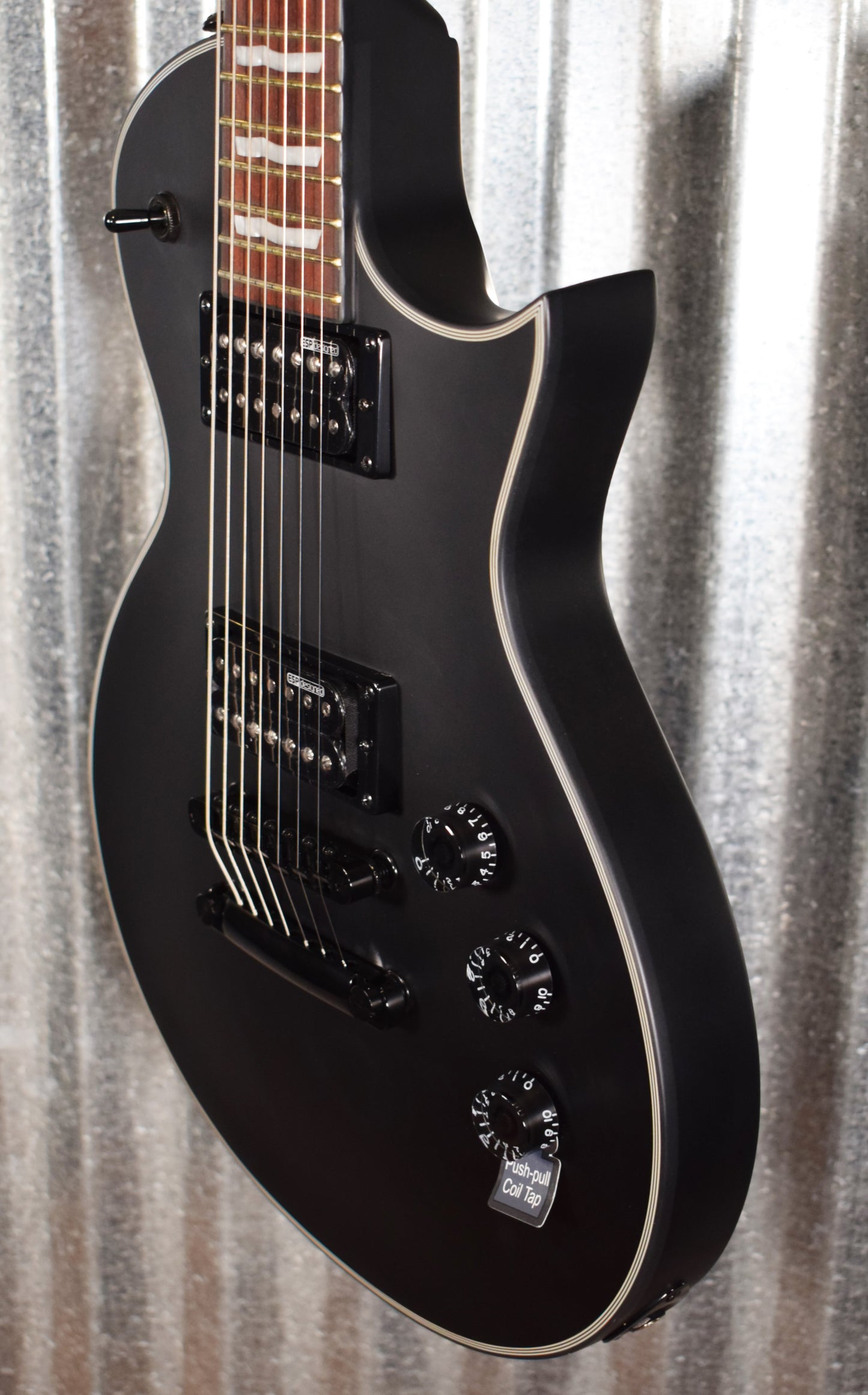 ESP LTD EC-257 Black Satin 7 String Guitar EC257BLKS #2545 Used