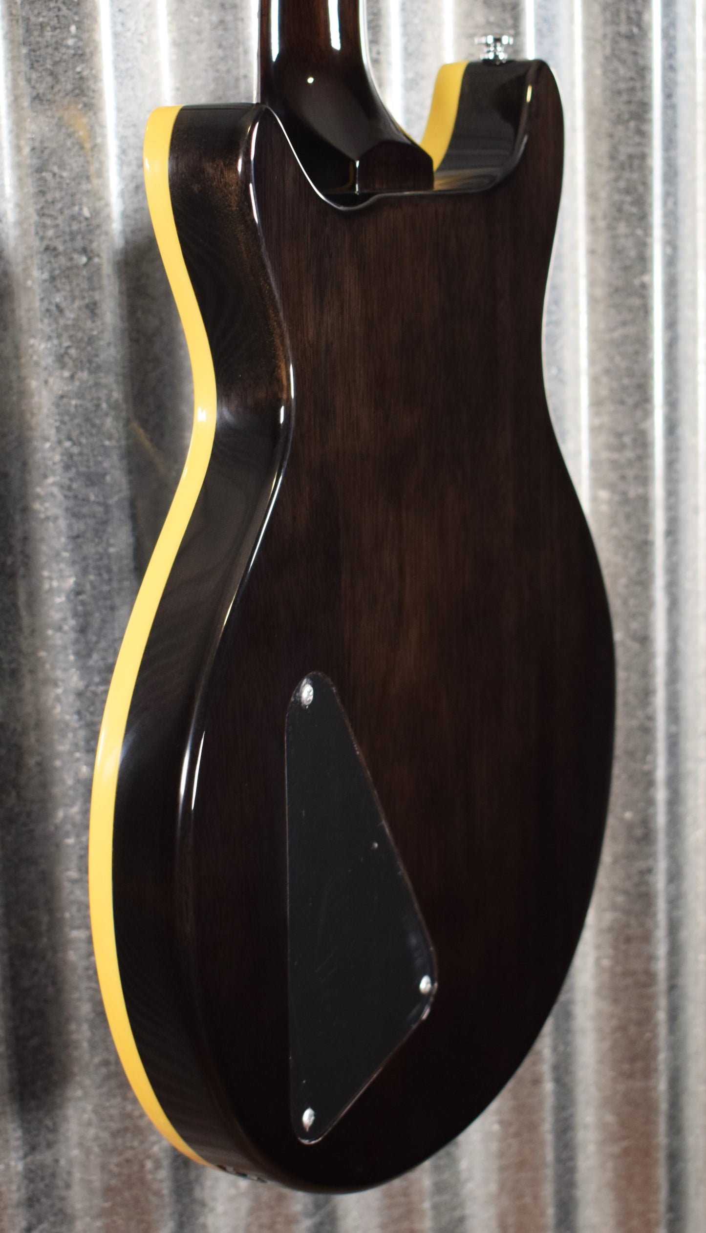 Hamer Archtop Flame Trans Black Double Cut Electric Guitar SATF-TBK Demo #1248