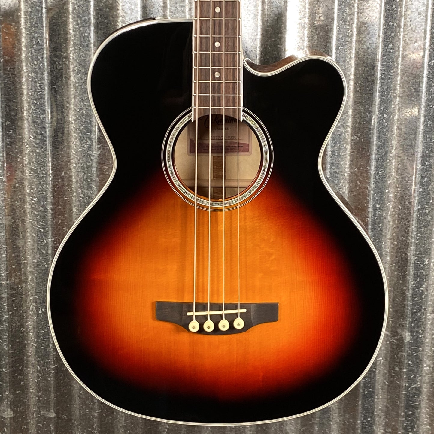 Takamine GB72CE BSB 4 String Acoustic Electric Bass Brown Sunburst #2475 Used