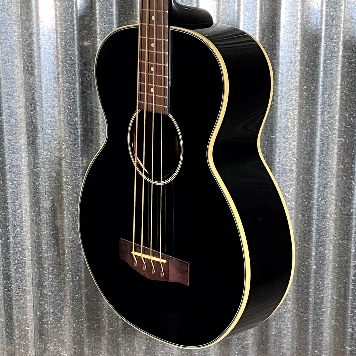 Fender BG-31 4-String Acoustic Electric Bass Metallic Black #0321 Used