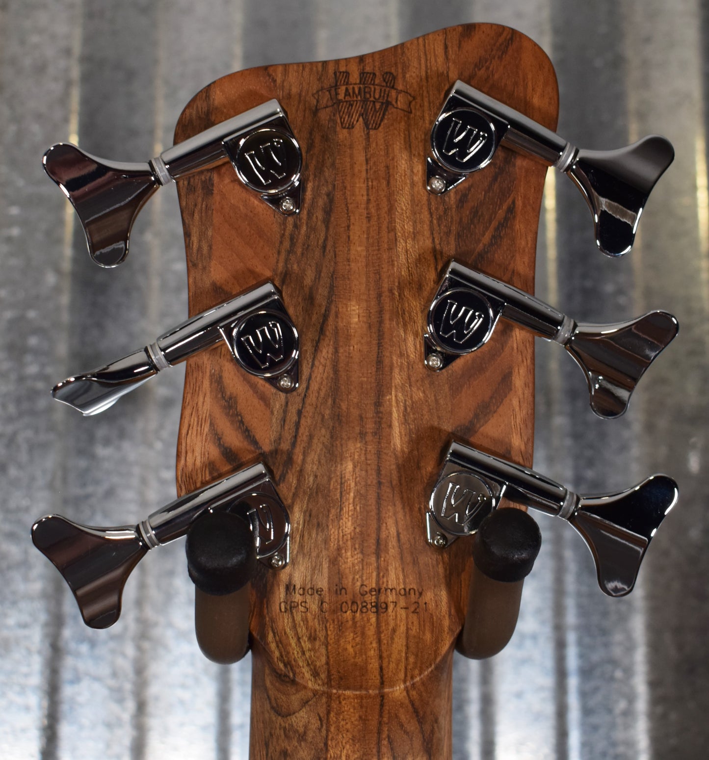Warwick German Pro Series Corvette 6 String Active Bass Bubinga & Bag #9721
