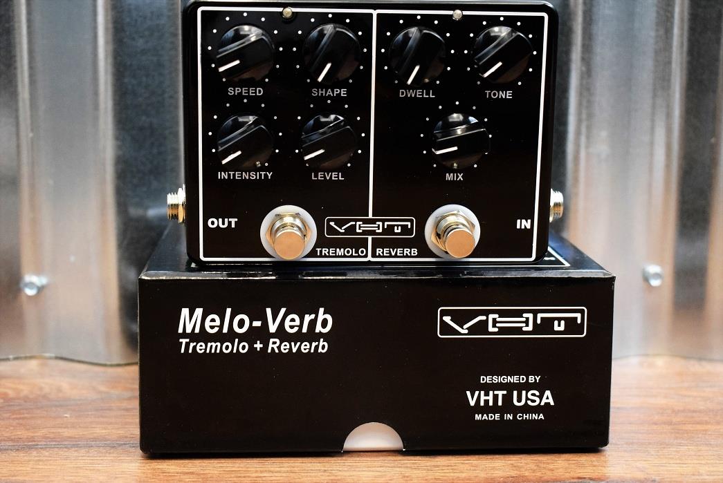 VHT Amplification AV-MV1 Melo-Verb Tremolo & Reverb Dual Guitar Effect Pedal