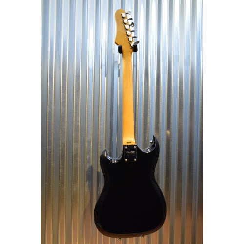 Hagstrom Guitars RetroScape Series H-III H3-BLK Gloss Black Guitar & Case #345