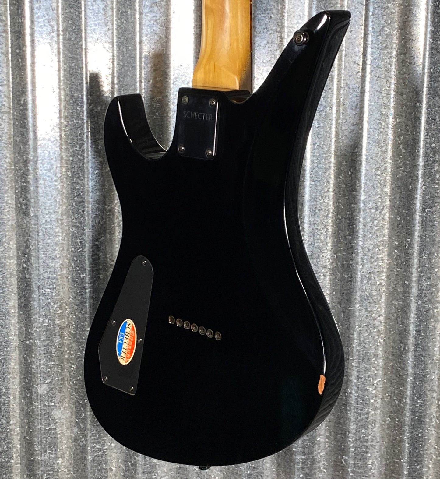 Schecter Diamond Series A-7 7 String Guitar Black #5116 Used