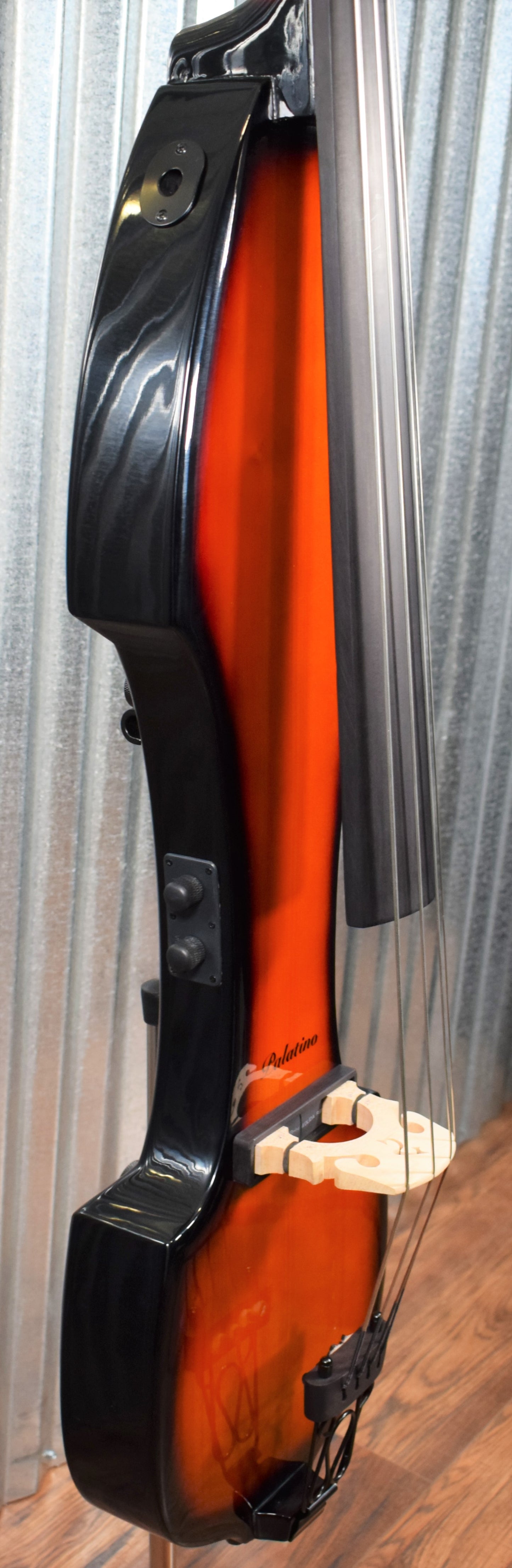 Palatino VE-500 Electric Upright Bass Sunburst & Bag #3