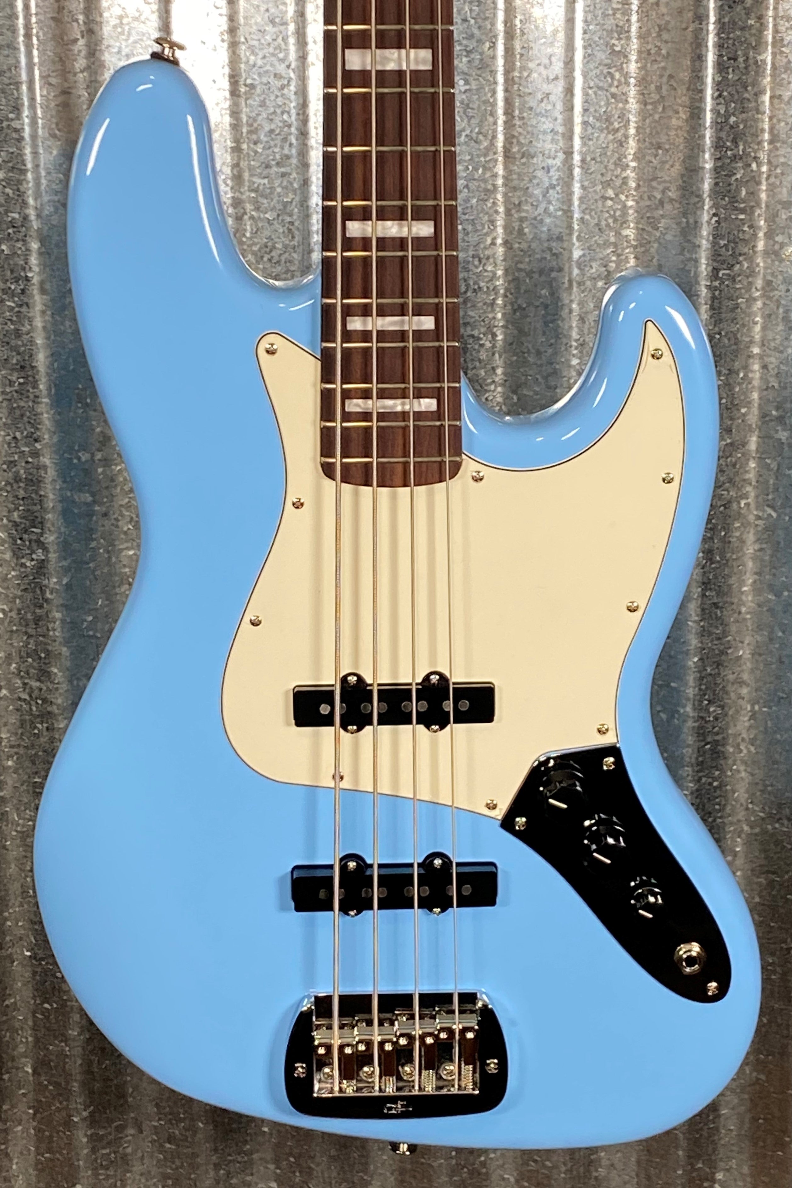 G&L USA JB 4 String Bass Himalayan Blue & Case #7113 