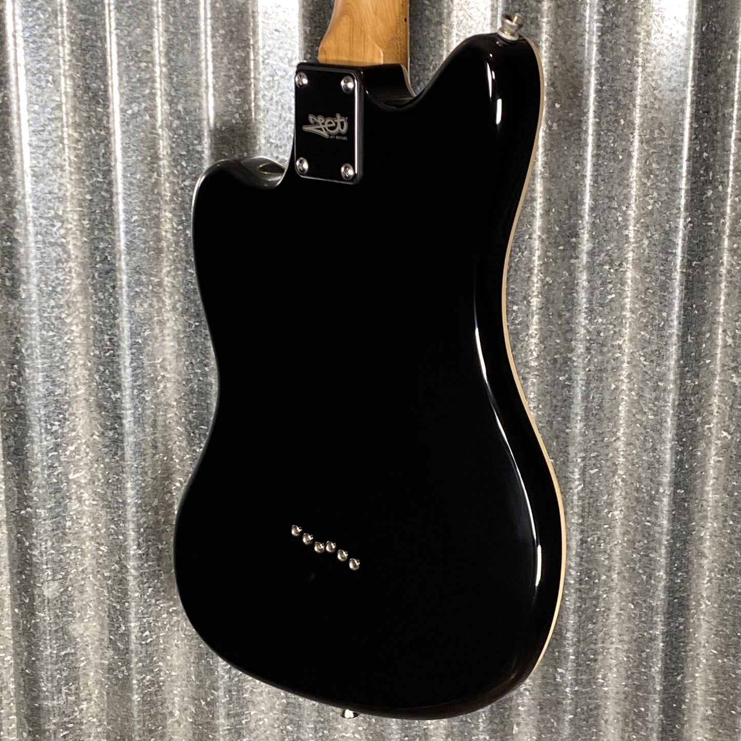 Jet JJ350BK HH Jazz Master Style Hard Tail Guitar Bound Black #0005