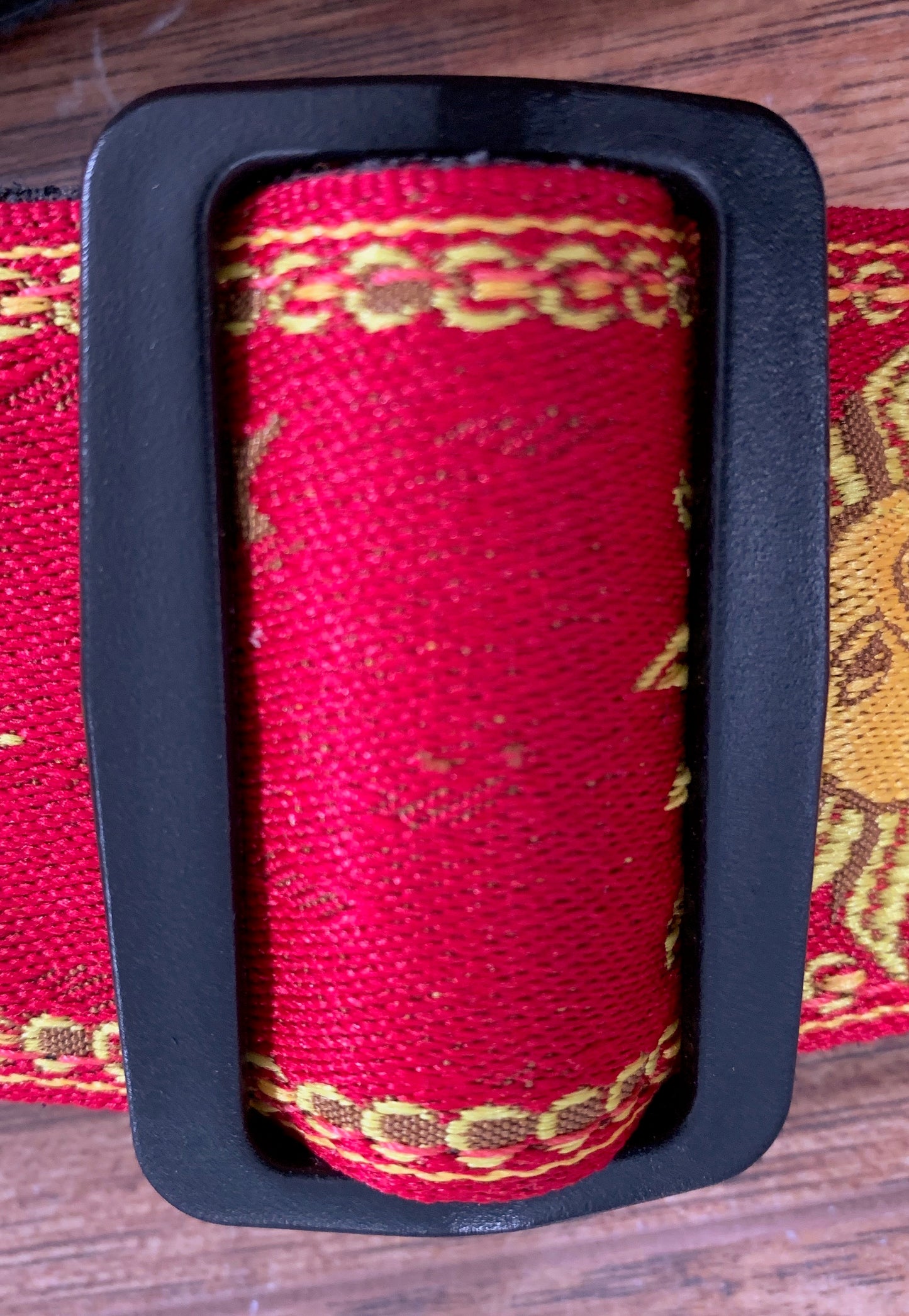 Levy's MPJG-SUN-RED 2" Sun Design Jacquard Weave Guitar Strap Red