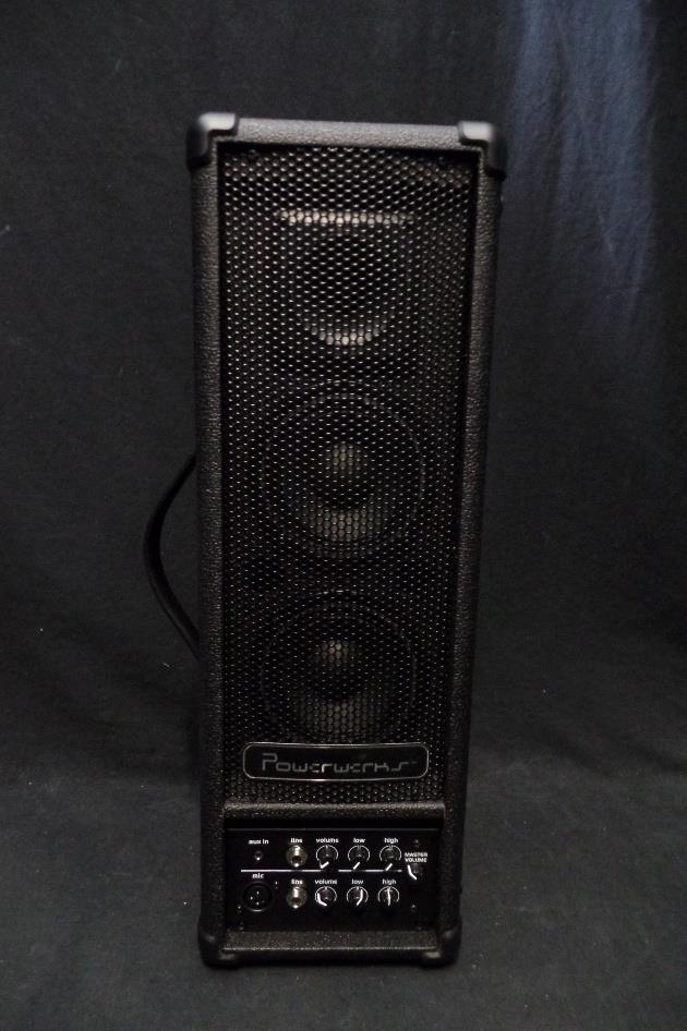 Powerwerks PW40BAT 2 Channel 40 Watt Battery Powered Portable PA System #0125 *