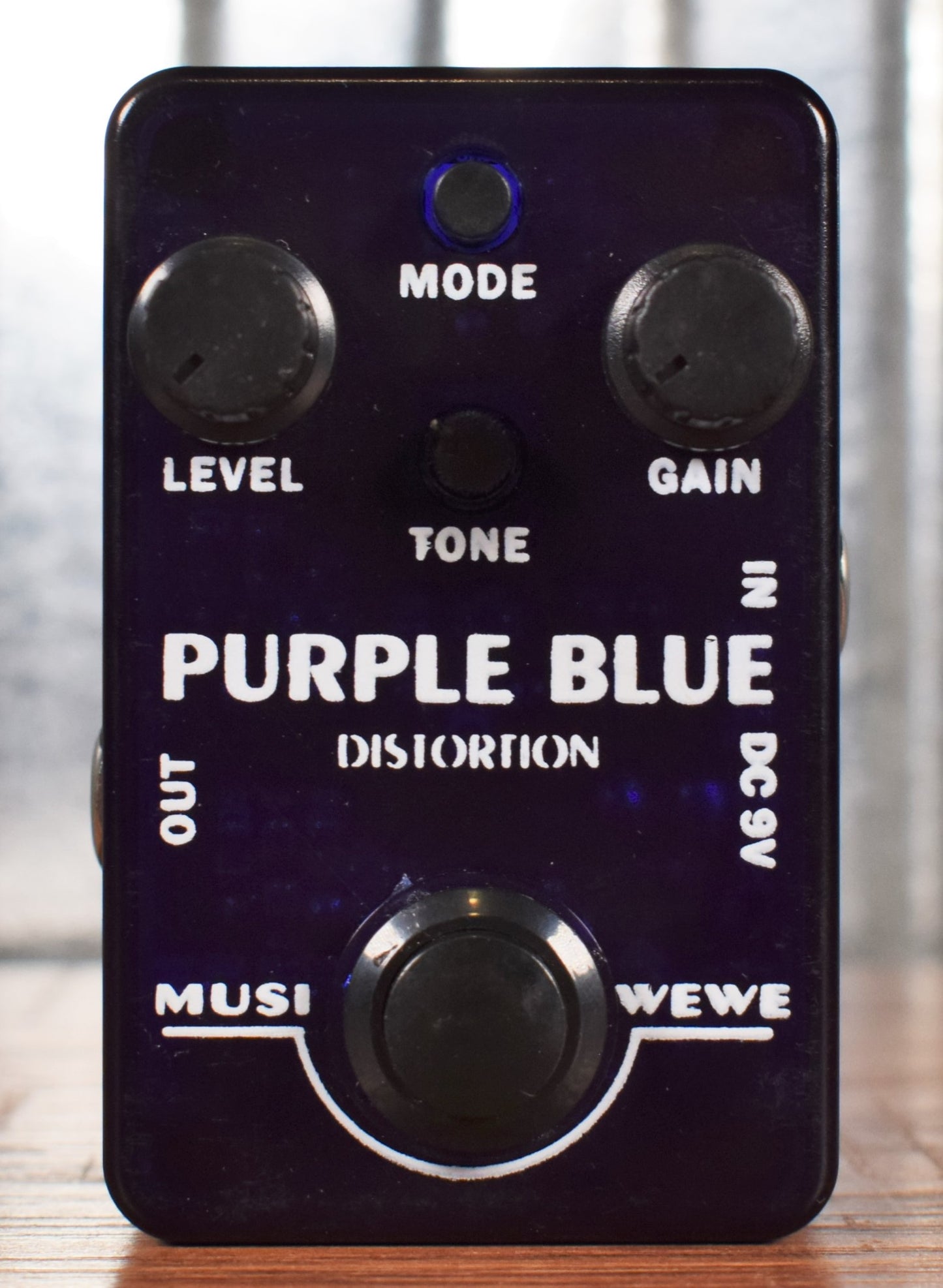 SKS Audio Musiwewe Purple Blue Powerful Response Distortion Guitar Effect Pedal