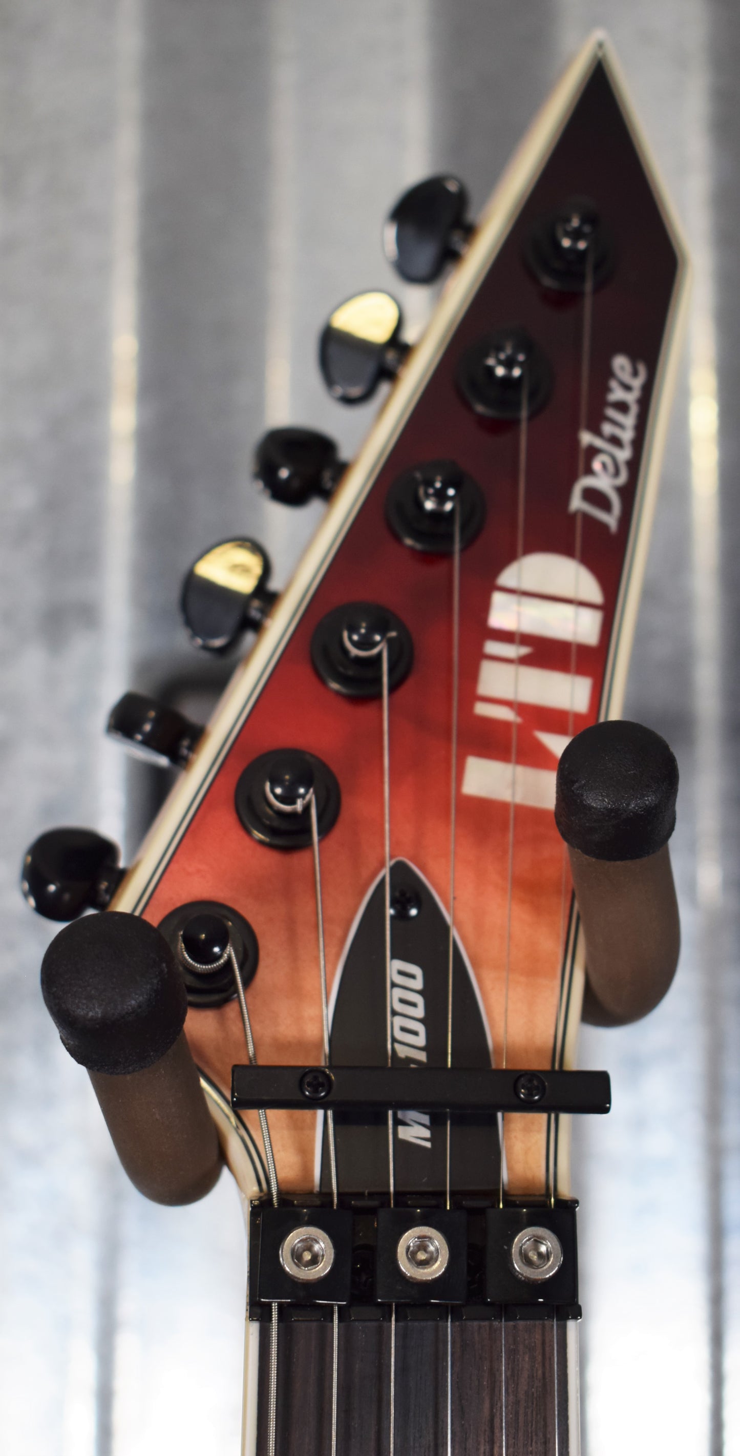 ESP LTD MH-1000 Quilt Top Black Cherry Fade Guitar LMH1000HSQMBCHFD #0754