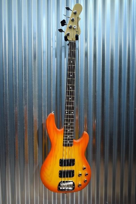 G&L Tribute M-2000 4 String Bass Honeyburst 3 Band Active EQ & M2000 #0440