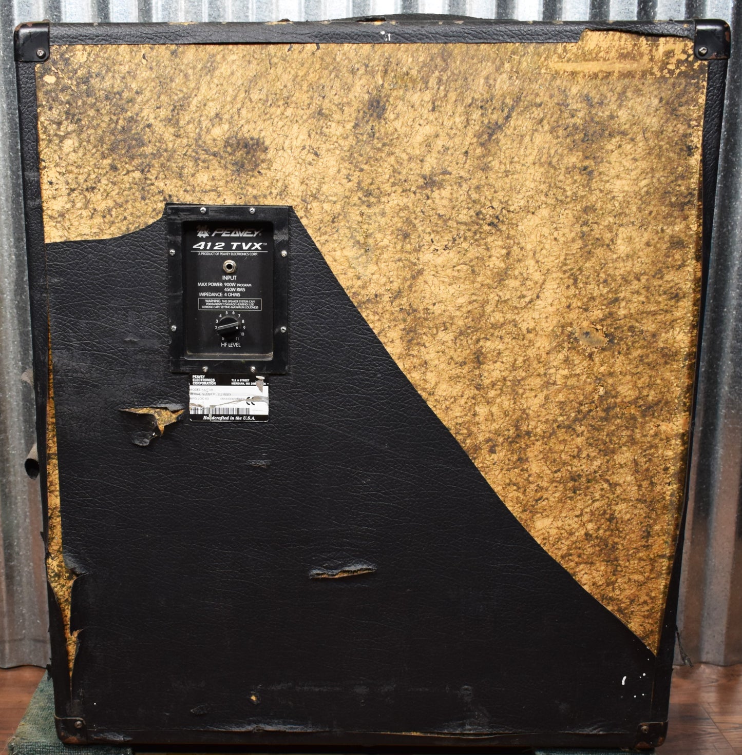 Peavey 412 TVX 4x12" & Horn 450 Watt 4 Ohm Bass Speaker Cabinet
