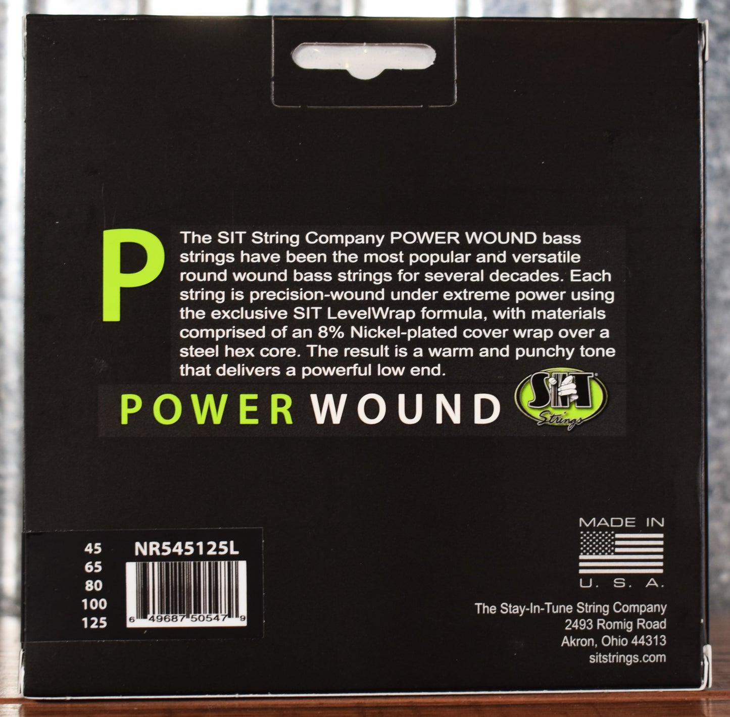 SIT Strings Power Wound 5 String Light Nickel Bass NR545125L