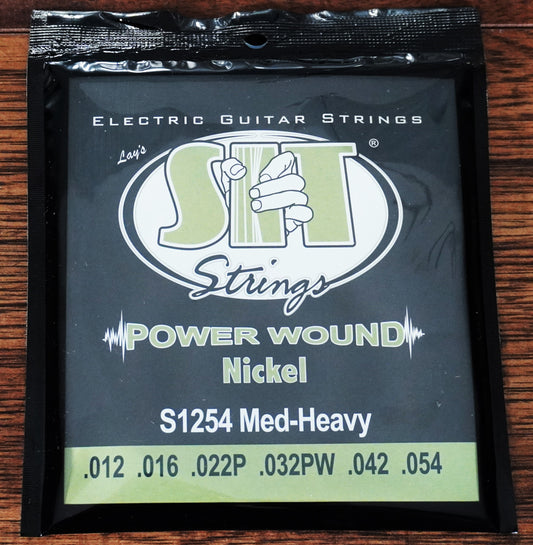 SIT Strings S1254 Power Wound Nickel Custom Medium Heavy Electric Guitar String Set 3 Pack