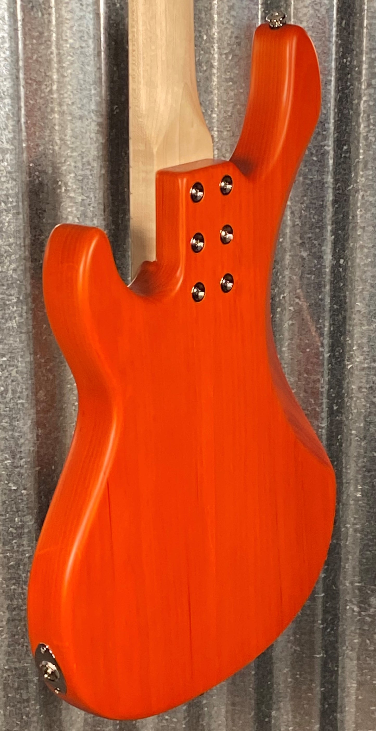 G&L USA Kiloton 5 Clear Orange Frost 5 String Bass & Case #2135