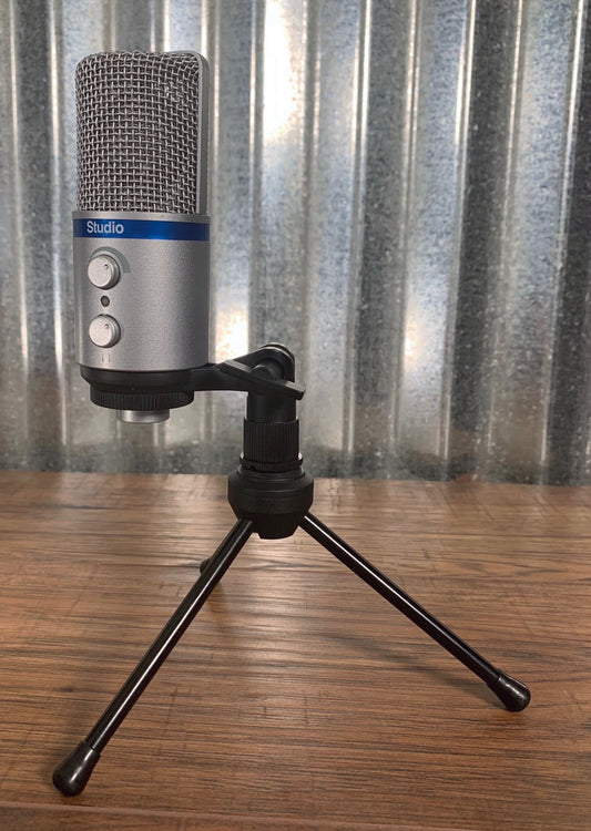 IK Multimedia iRig Mic Studio Silver Large Diaphragm Recording Microphone Open Box