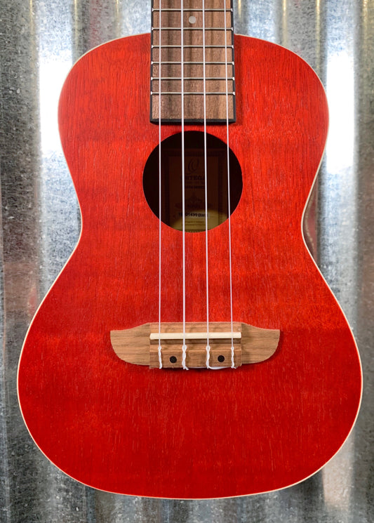 Ortega Guitars RUFIRE Fire Red Okoume Top Concert Ukulele