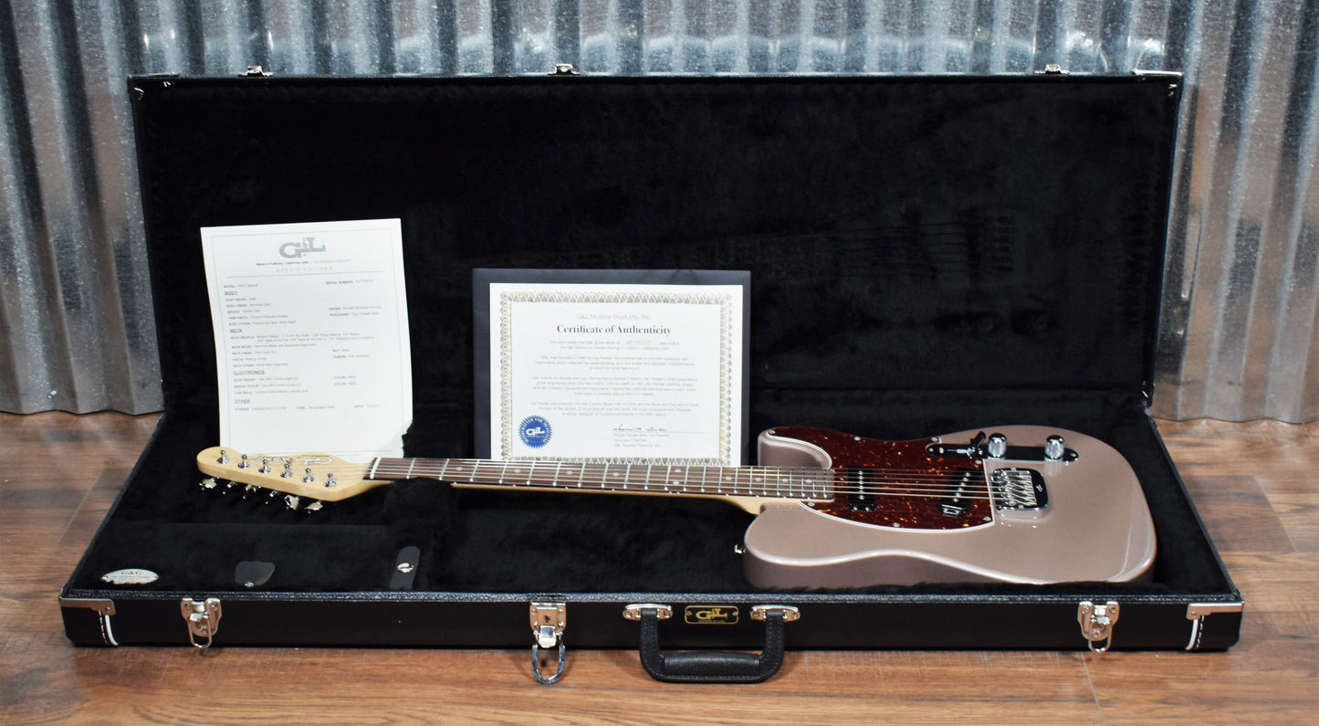 G&L USA ASAT Special Shoreline Gold Guitar & Case #5157