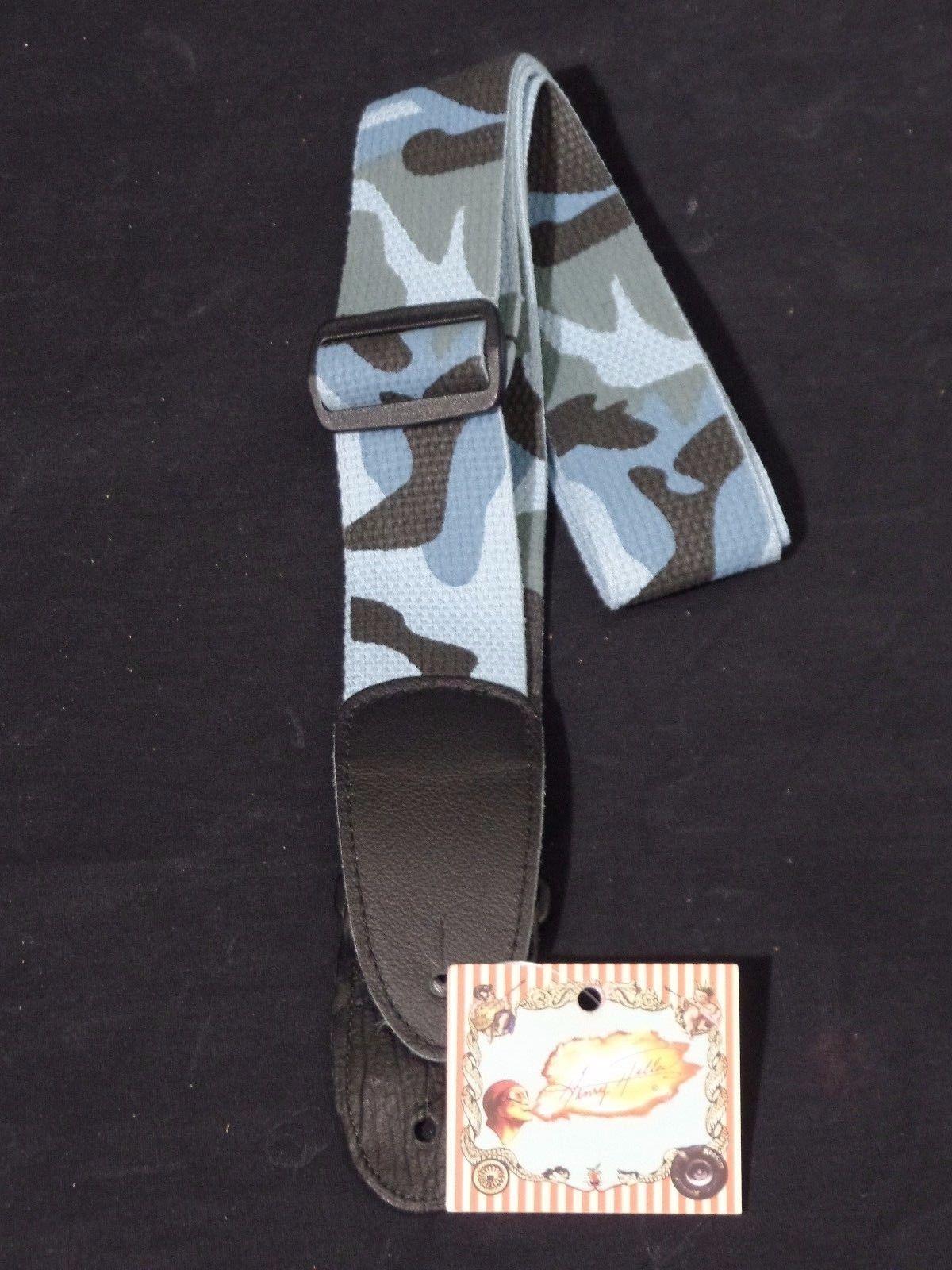Henry Heller HCOT2D-CAM3 2" Blue Camo Guitar Strap