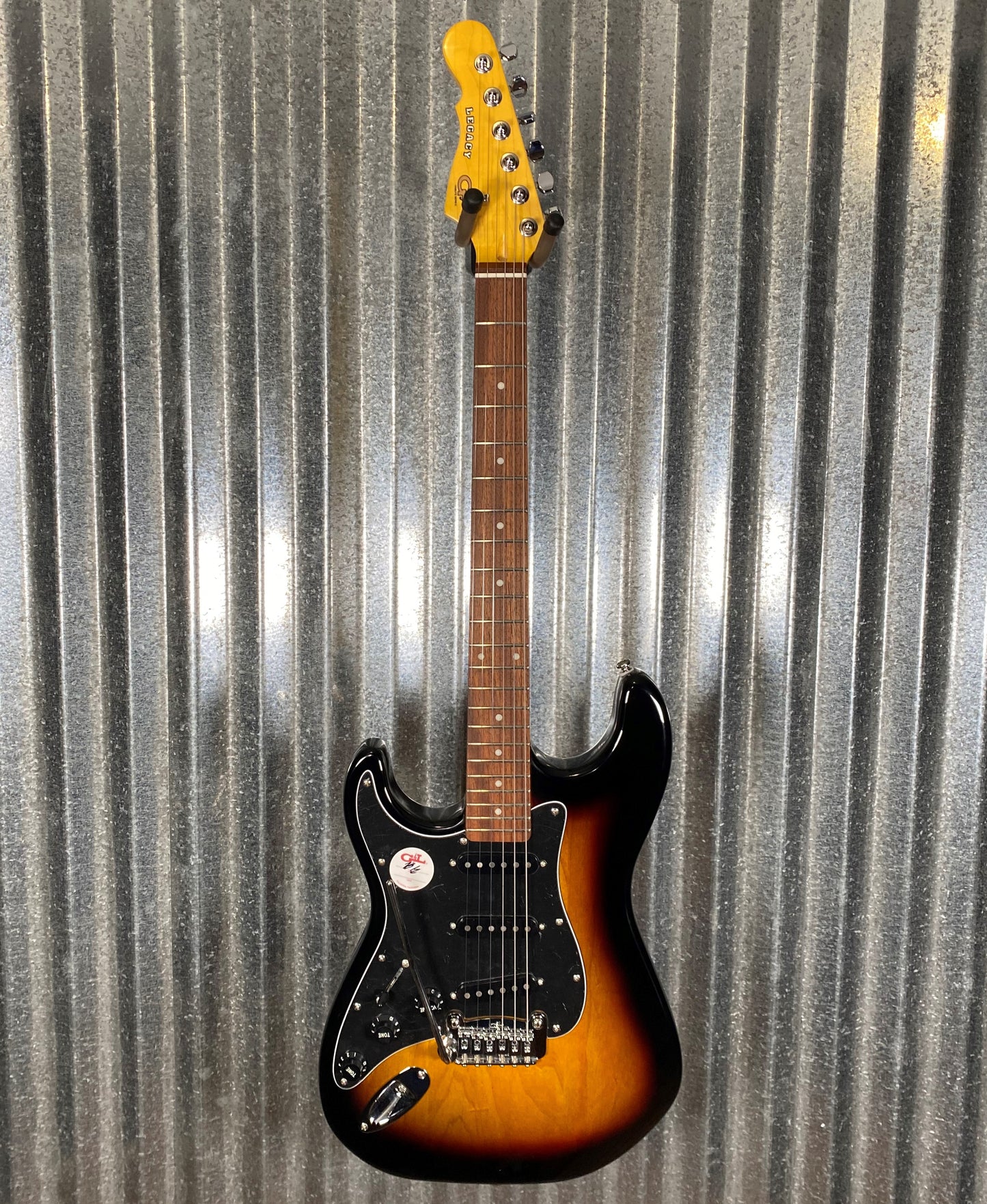 G&L Tribute Legacy 3 Tone Sunburst Left Hand Guitar #9650