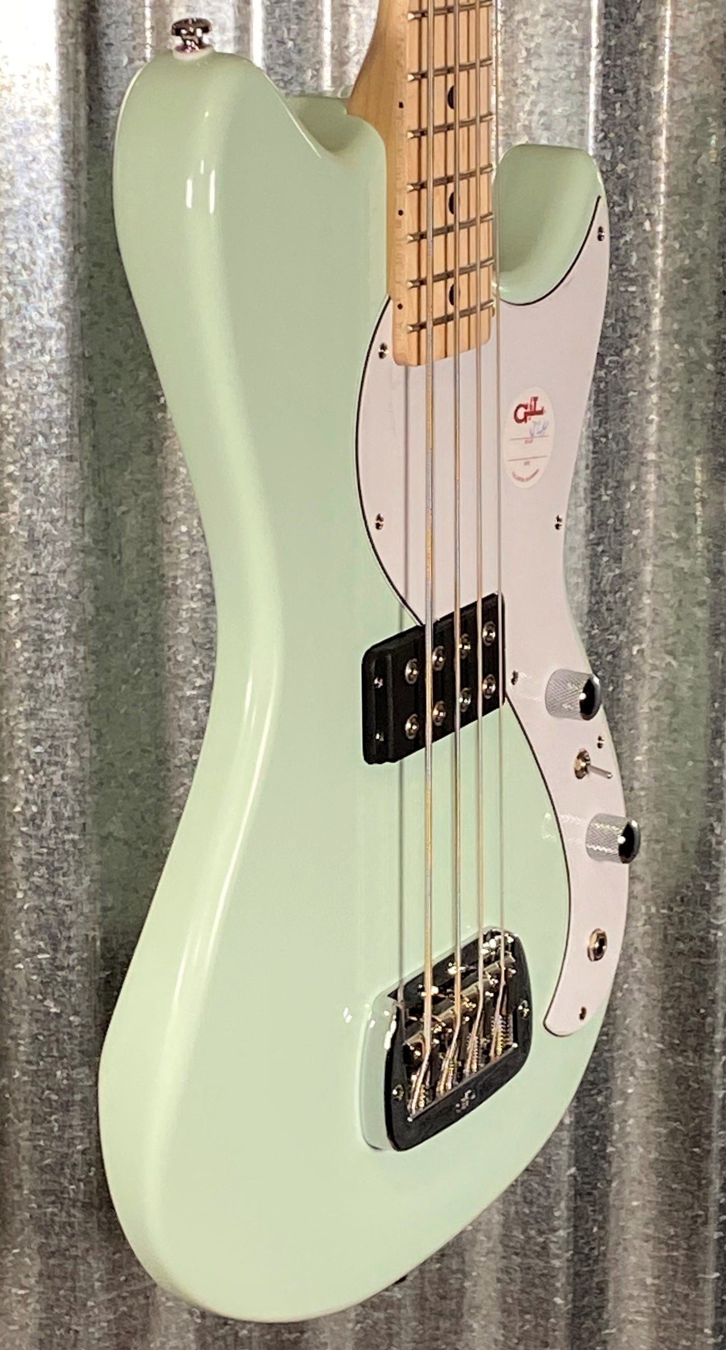 G&L Guitars Tribute Fallout Bass Short Scale 4 String Surf Green #4930
