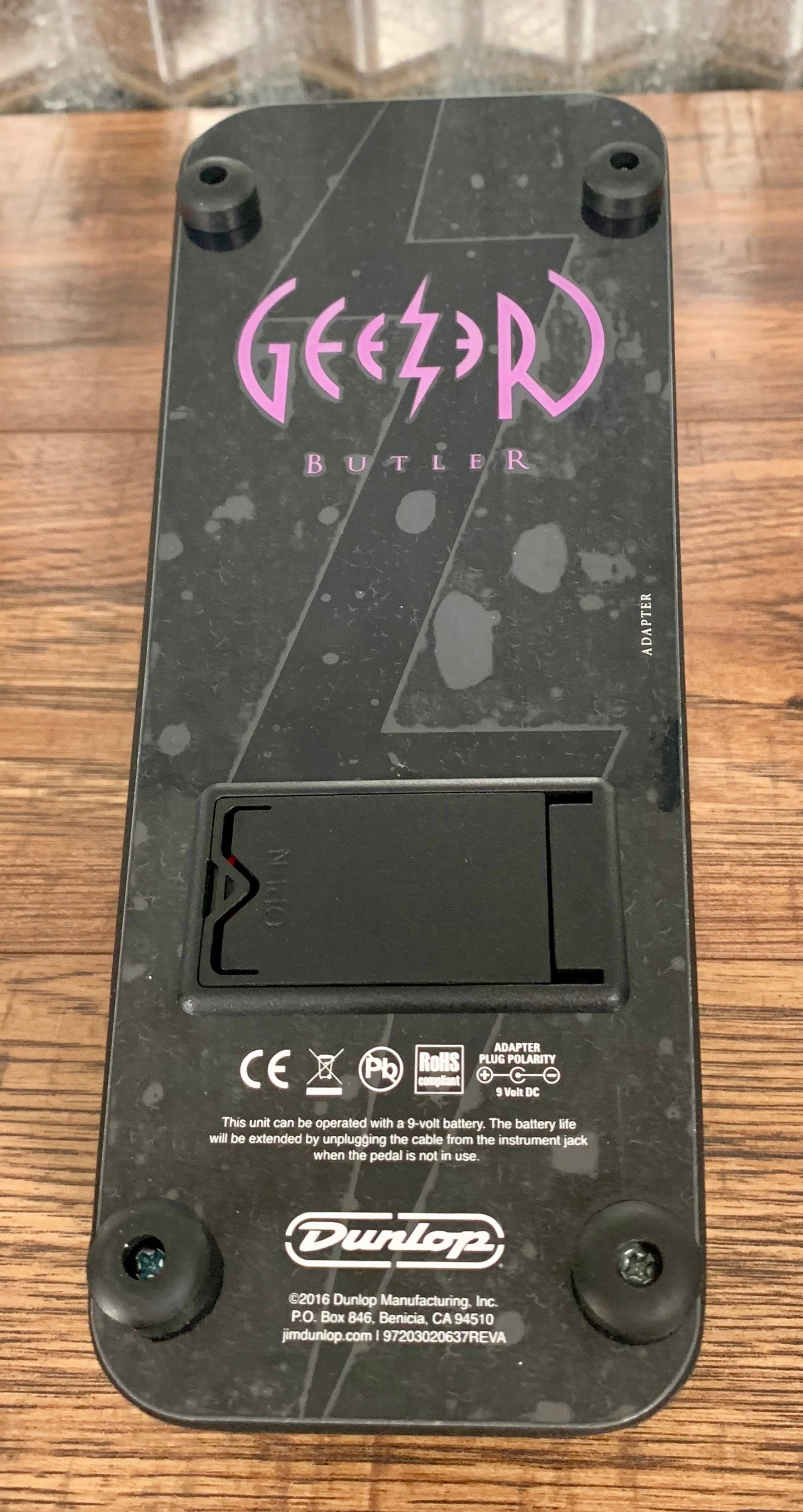 Dunlop GZR95 Geezer Butler Bass Cry Baby Wah Guitar Effect Pedal
