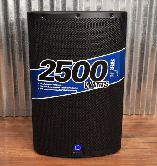 TurboSound IQ15 2500 Watt Powered 15" Two Way Loudspeaker Klark Teknik Utranet Processing