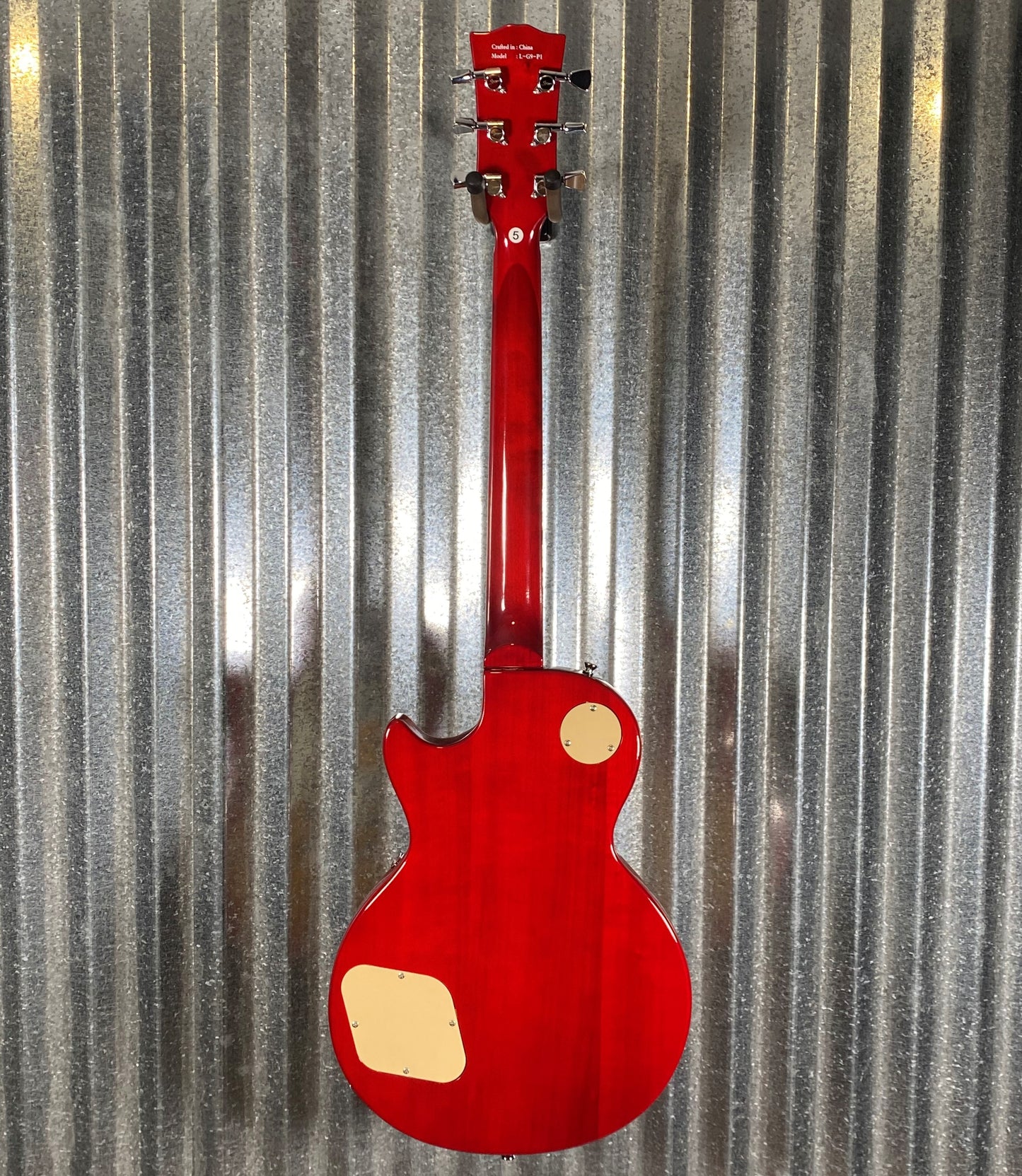 Smiger L-G9-P1 LP Electric Guitar Cherry Sunburst #0001