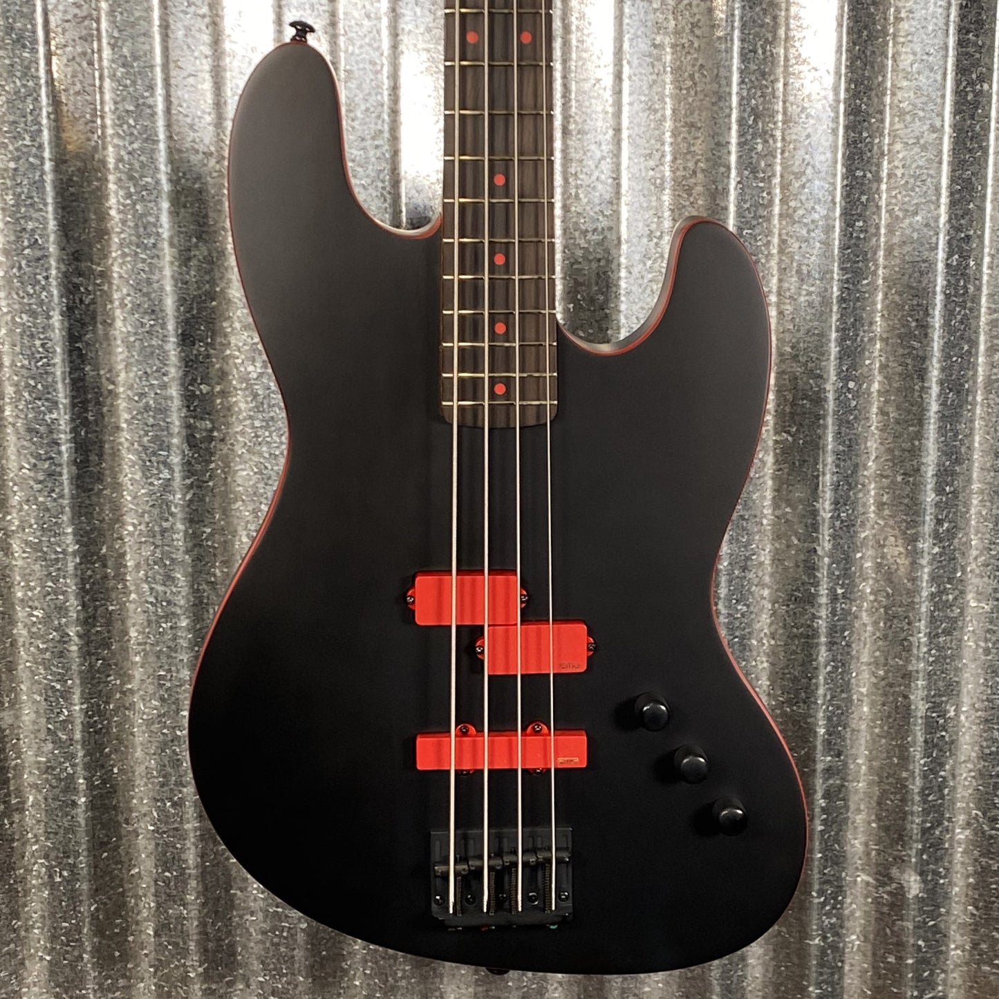 ESP LTD FBJ-400 Frank Bello 4 String Bass EMG PJ Black Satin #0305 Used