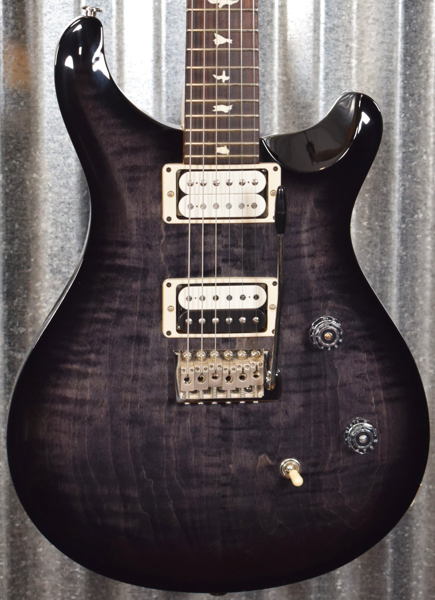 PRS Paul Reed Smith 2017 CE 24 Gray Black Smokewrap DiMarzio Guitar & Bag CE24 #2774 Used