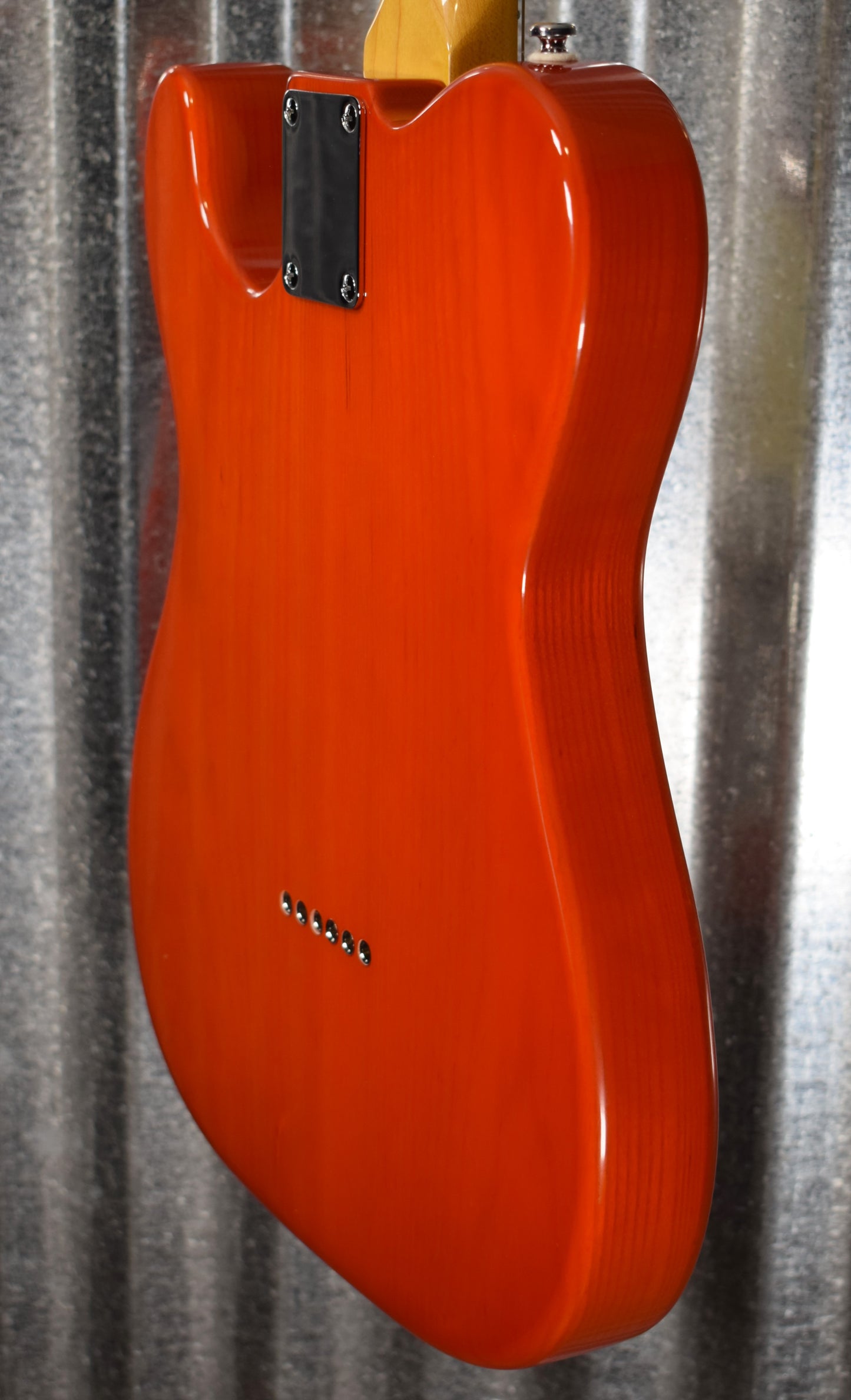 G&L Tribute ASAT Classic Bluesboy Semi Hollow Clear Orange Guitar #8093 Demo