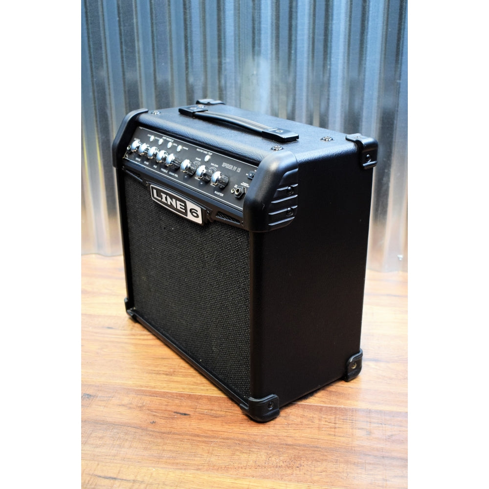 Line 6 Spider IV 15 1x8 15 Watt Combo Electric Guitar Amplifier Used