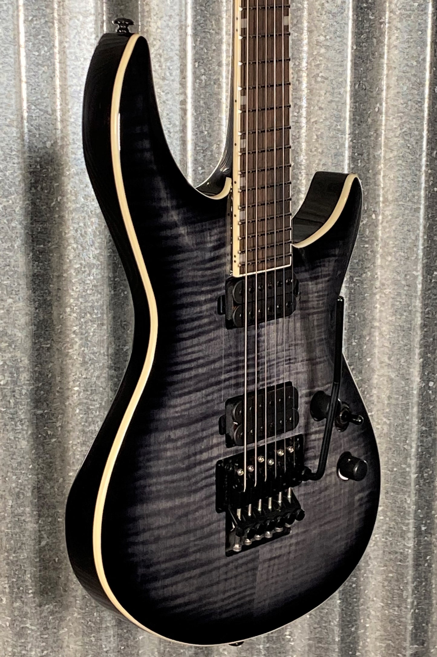 ESP LTD H3-1000 Floyd Rose Flame See Thru Black Sunburst Guitar LH31000FRFMSTBLKSB #1440 Used