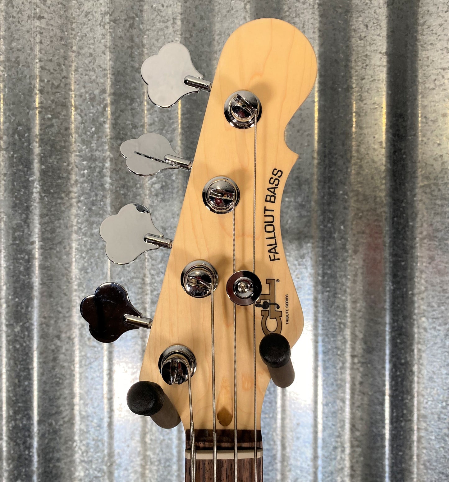 G&L Guitars Tribute Fallout Bass Short Scale 4 String Jet Black #6961