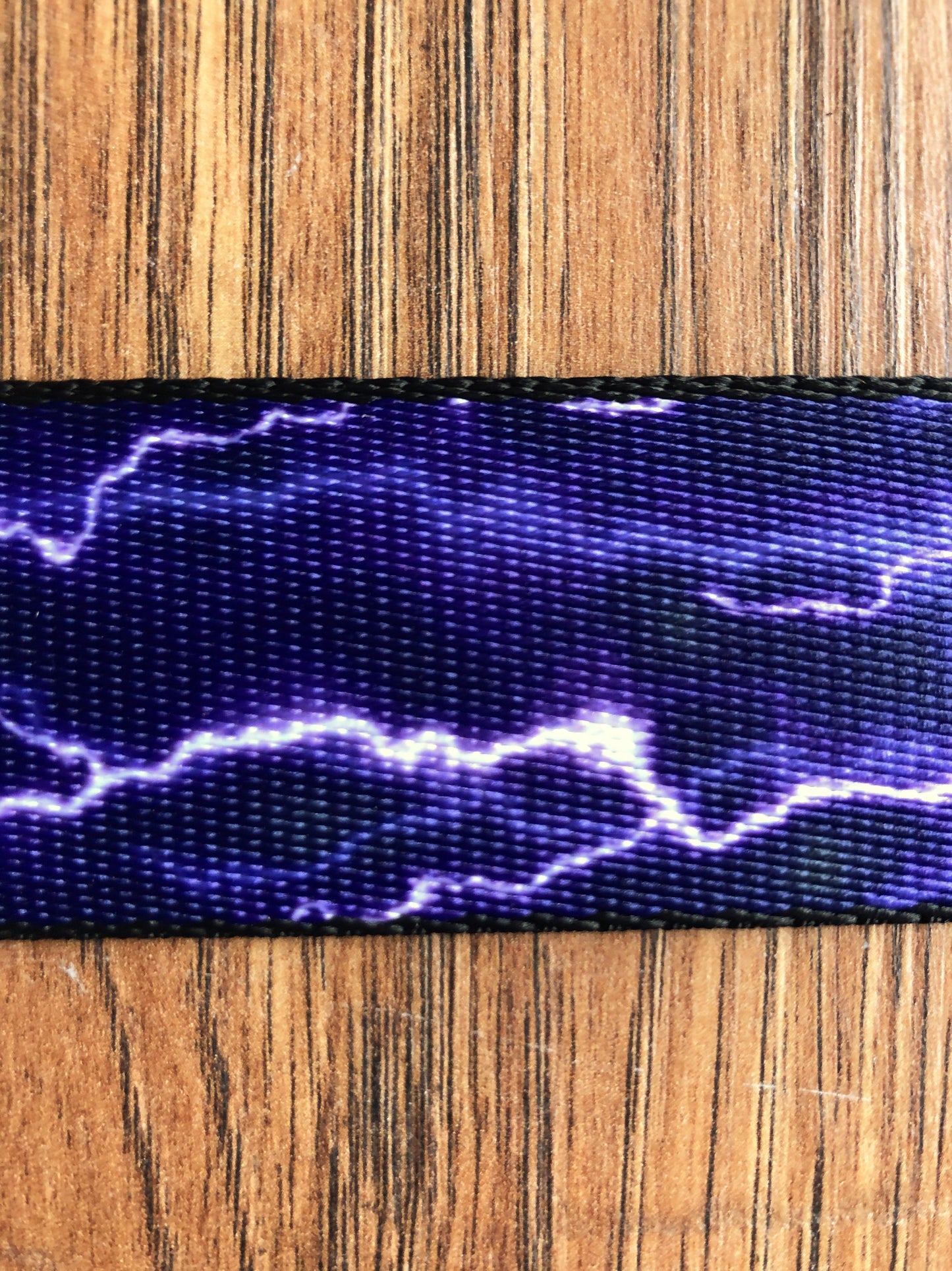 Levy's MPJR-004 1.5" Adjustable Printed Kids Guitar & Bass Strap Lightning Purple